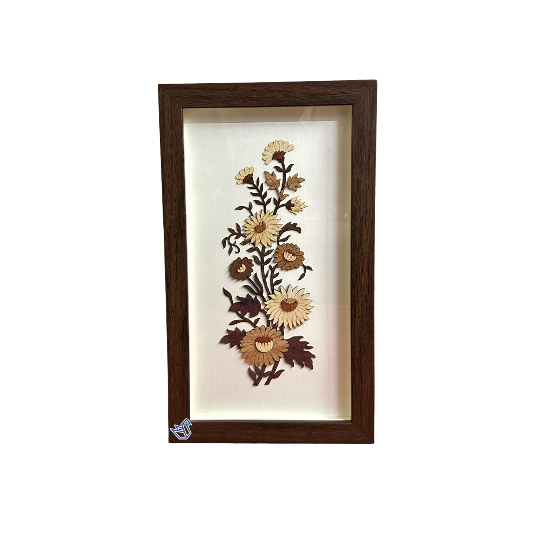 Floral Theme With Detailed Craftmanship Of Marquetry Exclusively By Tamrapatra