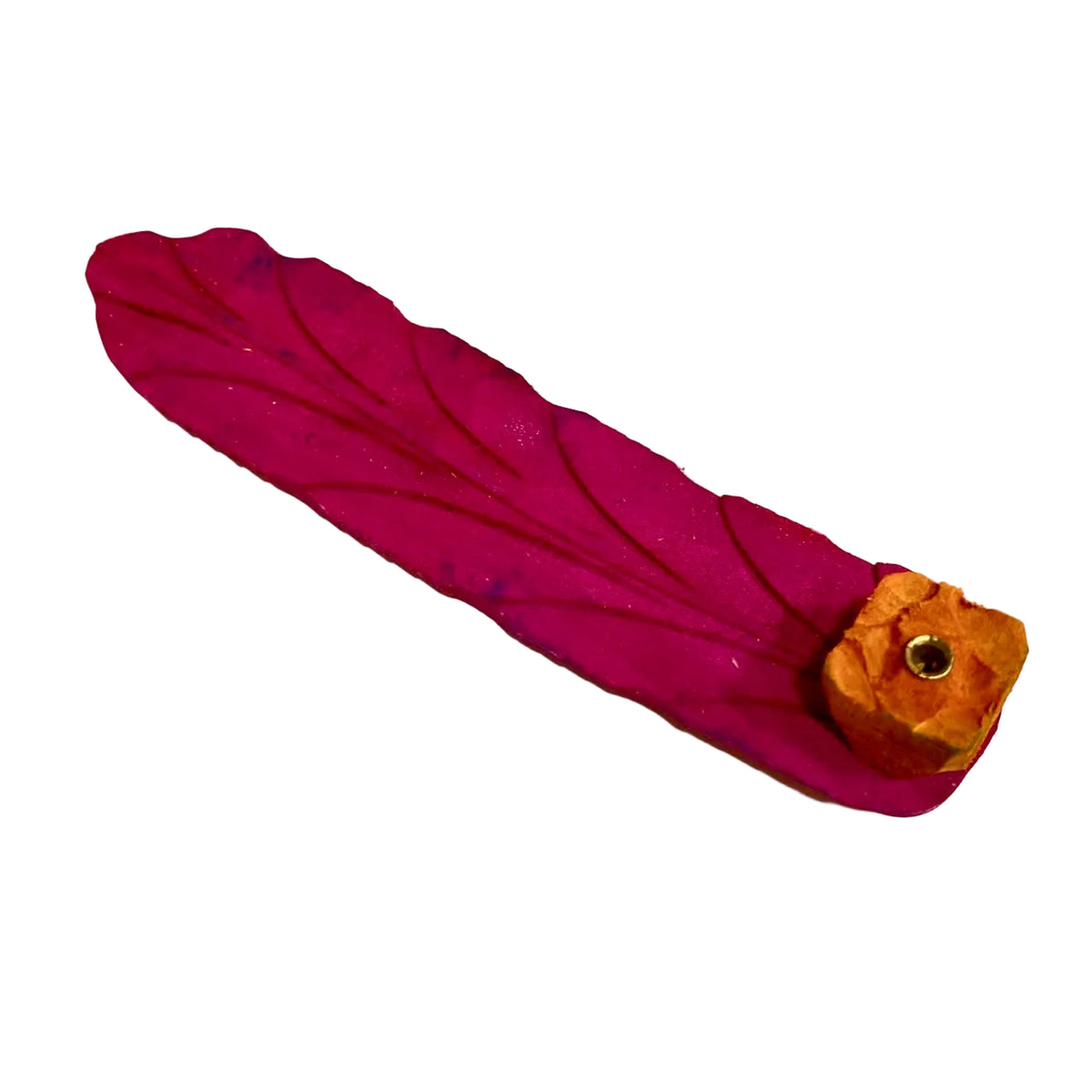 Incense Stick Holder In Banana Leaf Style Unique Handmade India By Tamrapatra