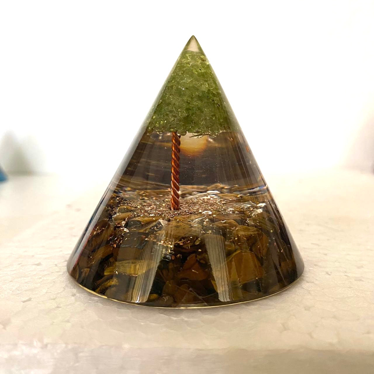 Conical Pyramid In Various Shades & Design Vastu Handmade By Tamrapatra