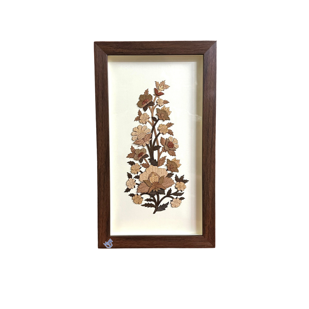 Floral Theme With Detailed Craftmanship Of Marquetry Exclusively By Tamrapatra