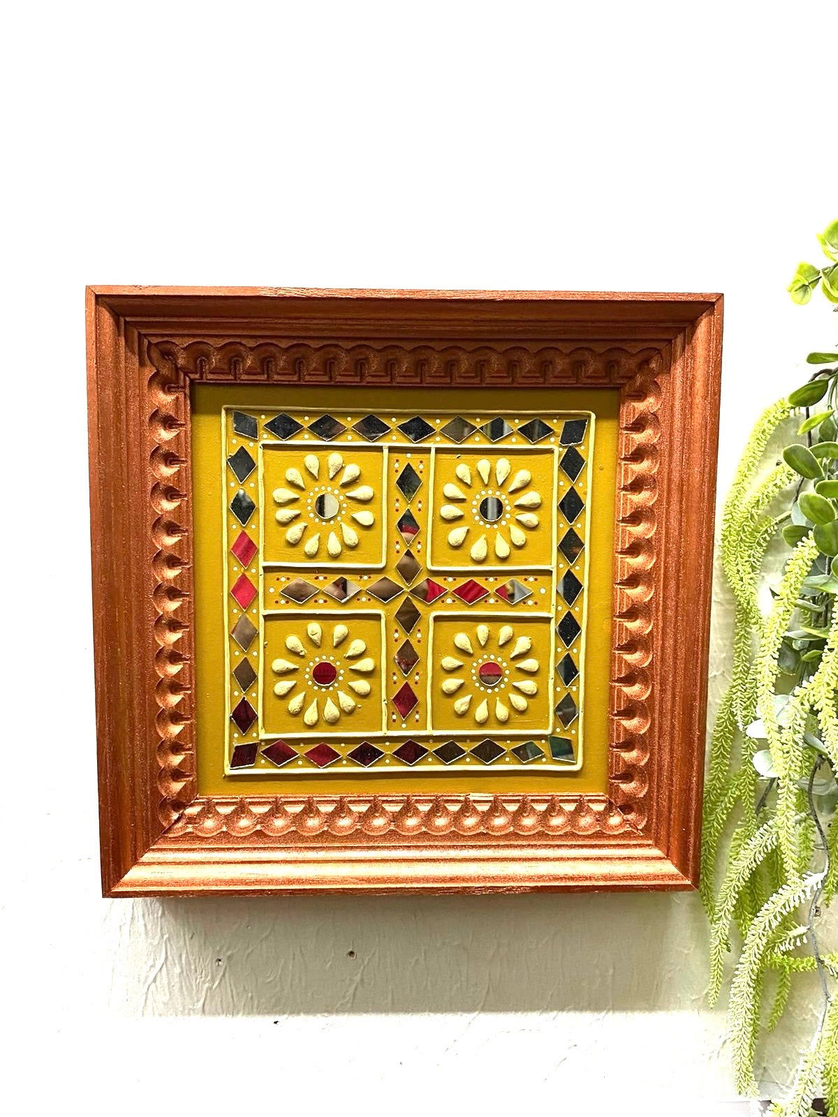 Mud Art Frames In Stunning Vintage Designs Handicrafts Of Gujrat By Tamrapatra