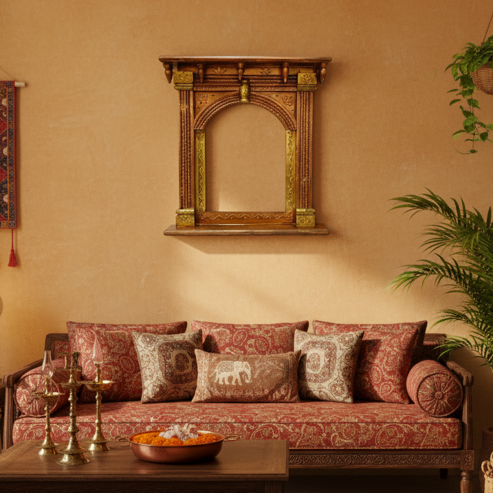 Jharokha Modern Design Window Display For Mirror Photo Exclusively By Tamrapatra