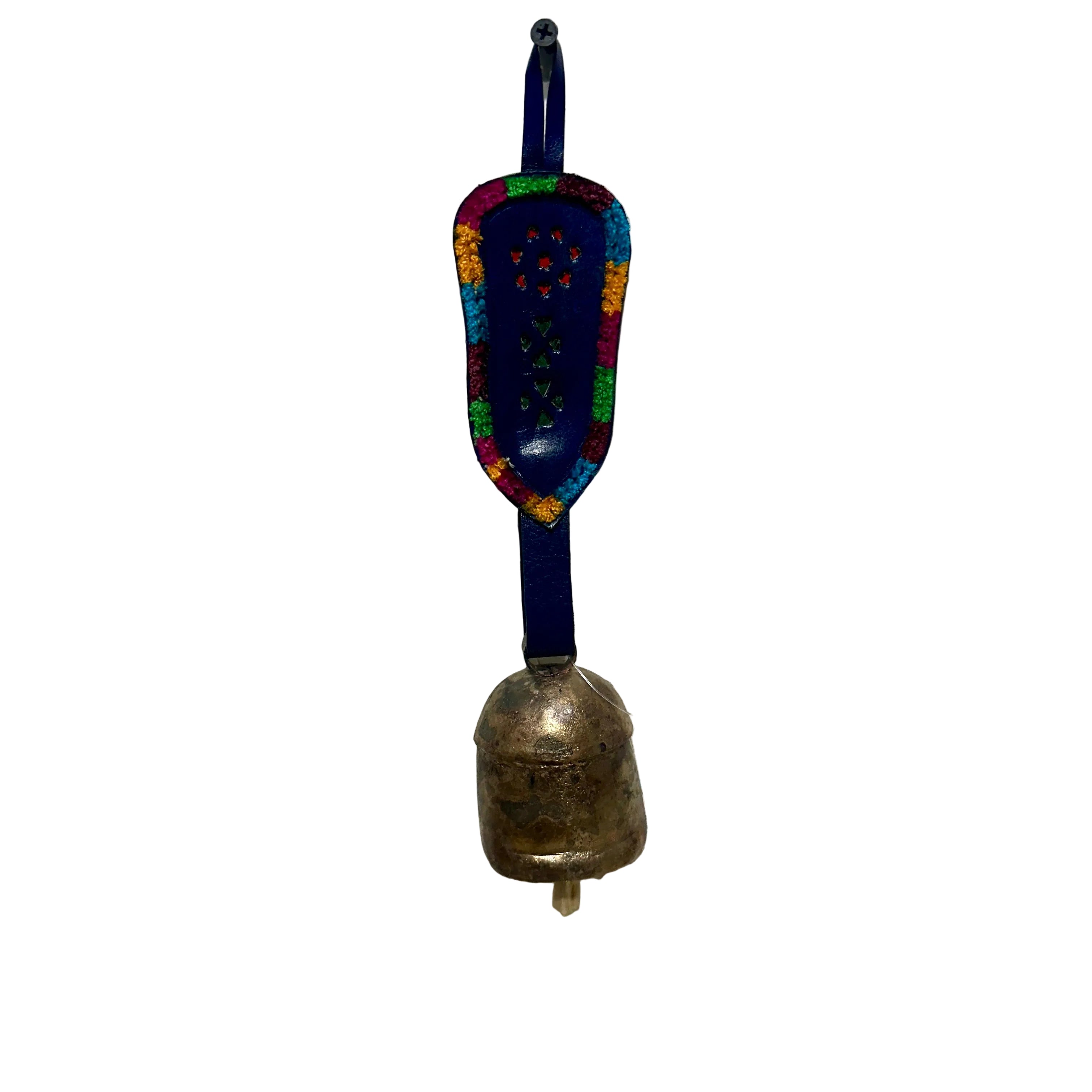 Soothing Sound Bell S Hanging Décor Home Office With Leather Belt Tamrapatra