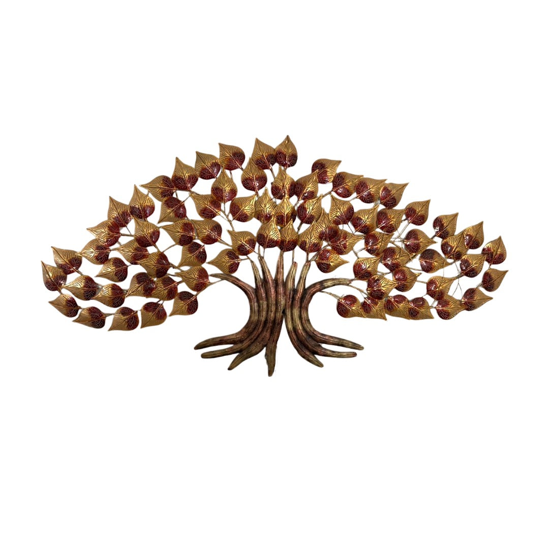 Folding Tree Metal Wall Art In Eccentric Finish New Arrivals Handcrafted Tamrapatra