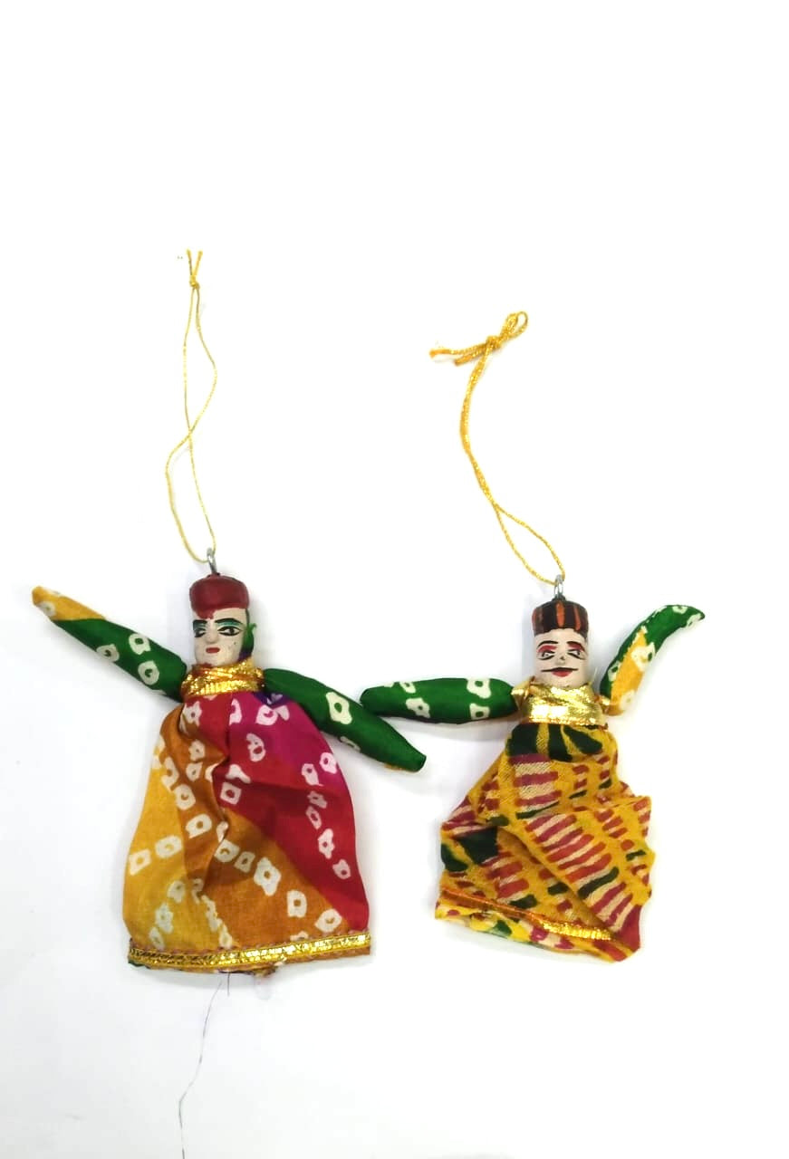 Puppet Pair Indian Traditional Hangings For Decoration Gifts Souvenir Tamrapatra