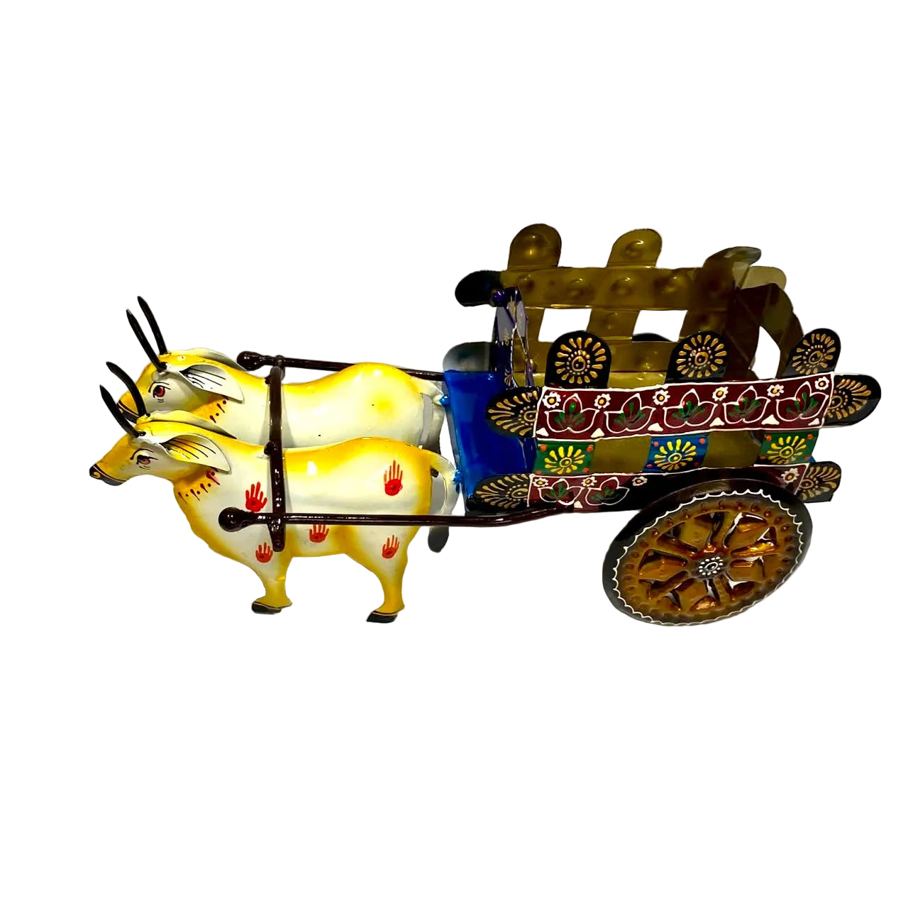Bullock Cart Exciting Designs Platters Serving Dinning Handmade From Tamrapatra - Tamrapatra