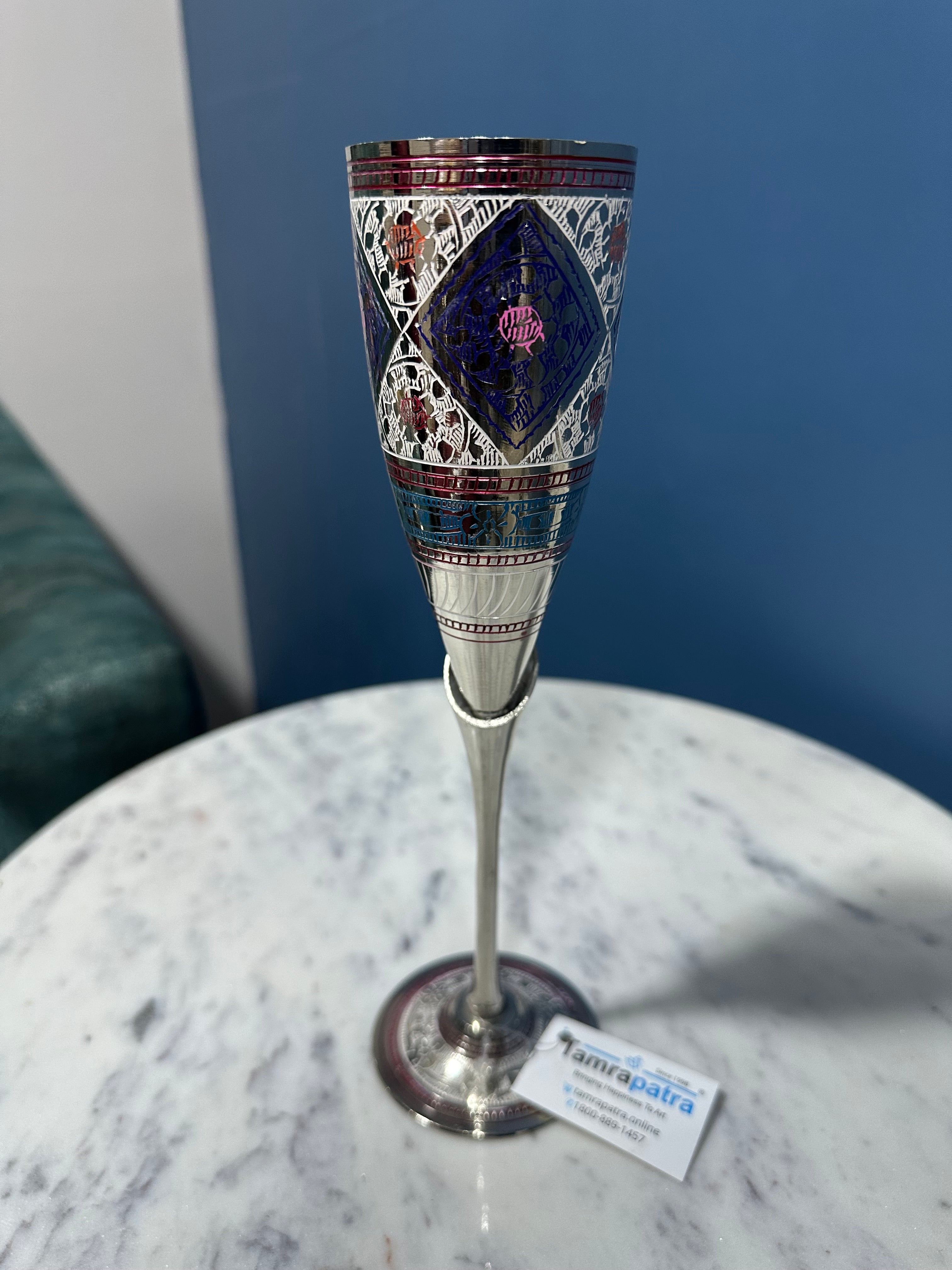 Wine Glass In Various Luxurious Designs Handcrafted Brassware By Tamrapatra