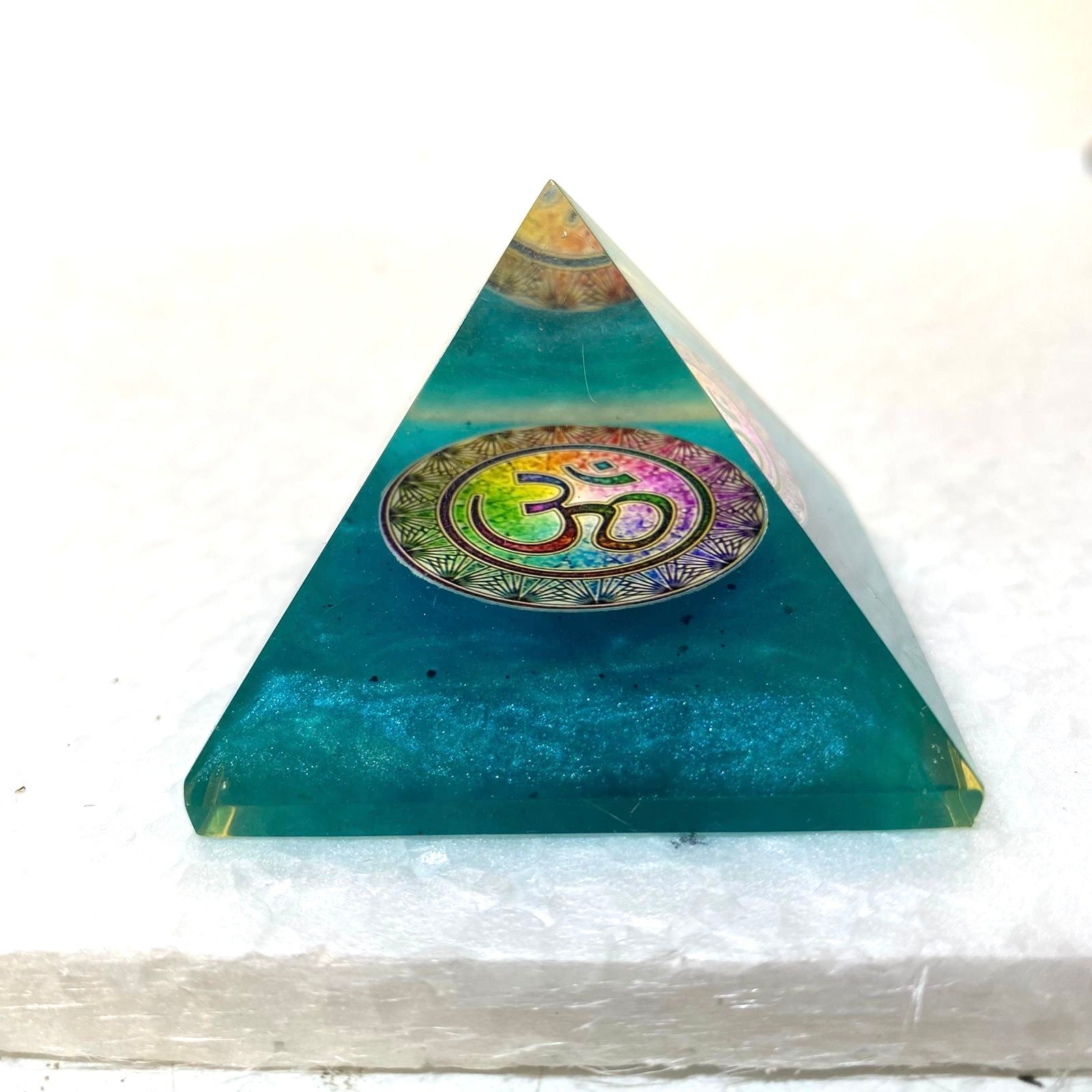 Small  Crystal Pyramid Vastu Spiritual Collection Office Desk Gifts Tamrapatra