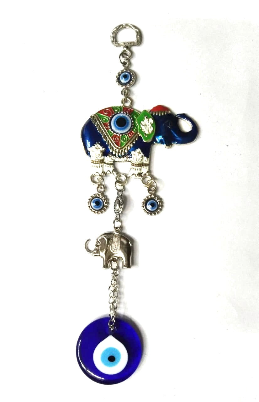 Evil Eye Car Home Hanging Accessories Elephant Owl With Bells By Tamrapatra