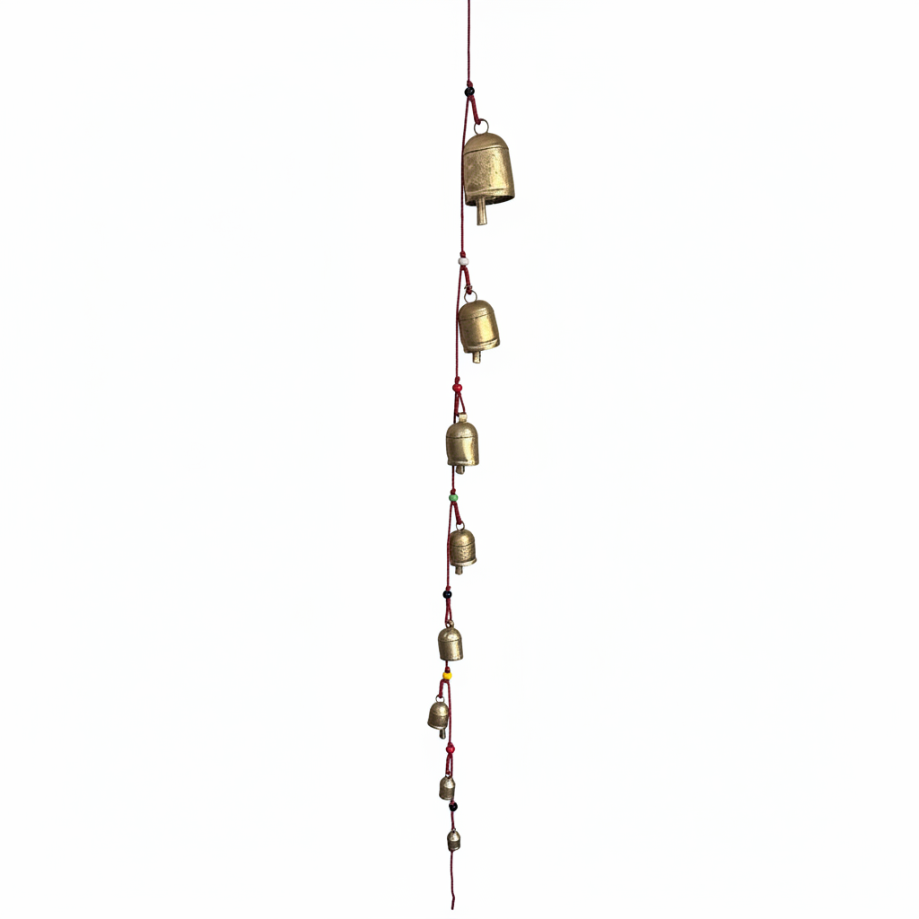 Metal Bells Wind Chime Saregama Vastu Indoor-Outdoor Home Garden By Tamrapatra