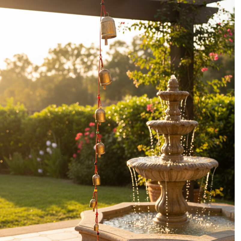 Metal Bells Wind Chime Saregama Vastu Indoor-Outdoor Home Garden By Tamrapatra