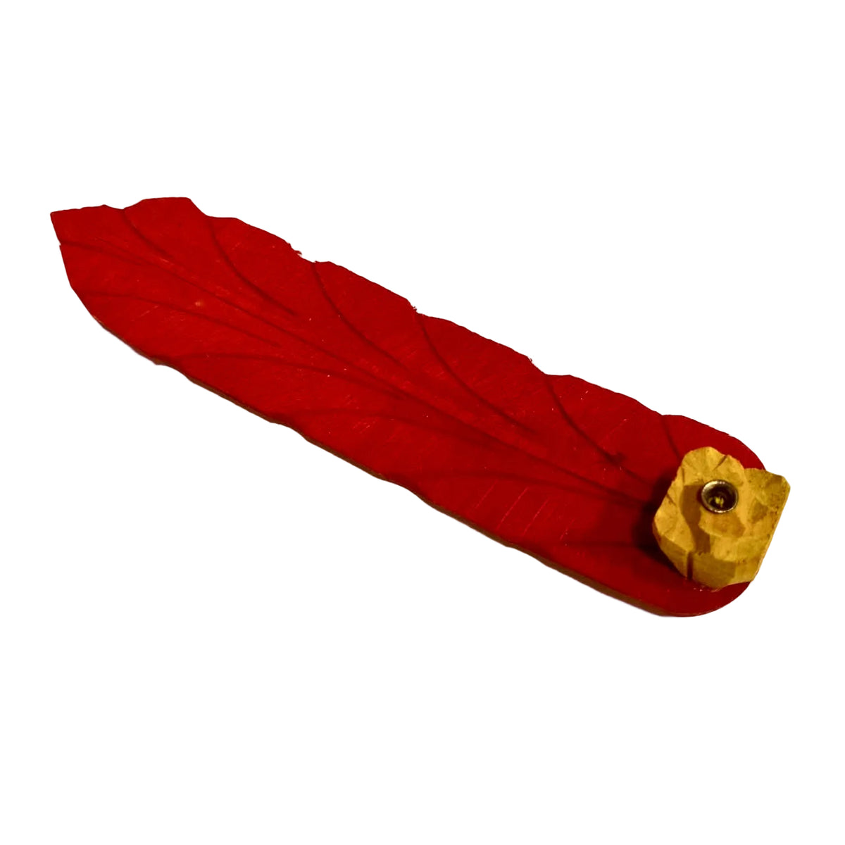 Incense Stick Holder In Banana Leaf Style Unique Handmade India By Tamrapatra