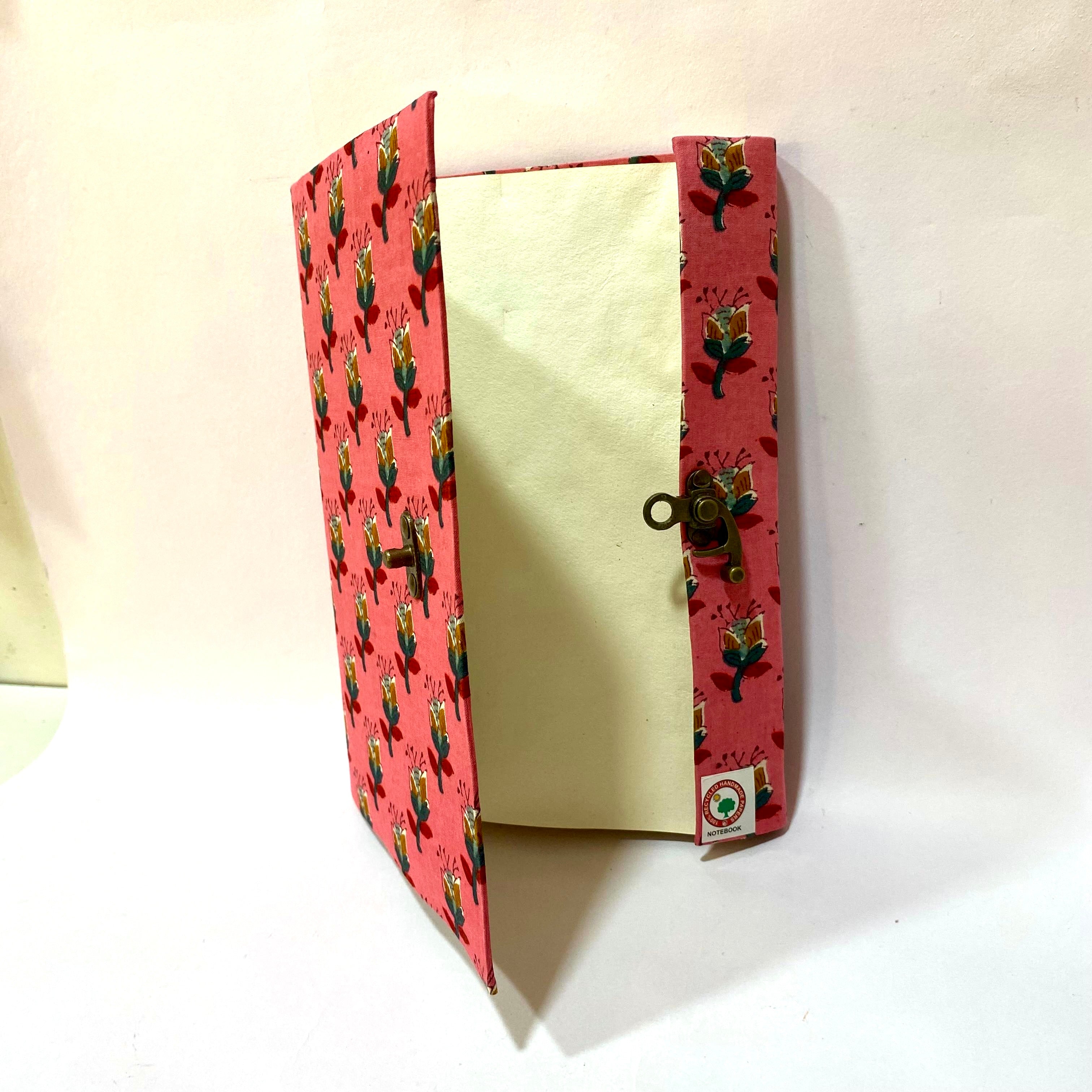 Vibrant Shades Diary Floral Theme Lock Stationery Gifts Size XL By Tamrapatra