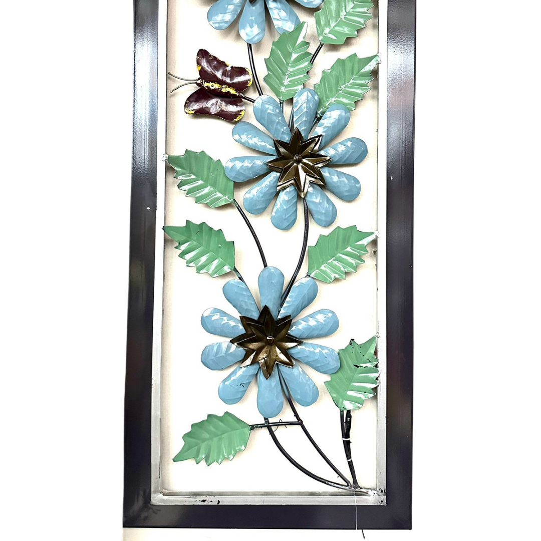 Metal Flower Décor In Classy Shades Best Creations In Metal Wall Art Tamrapatra