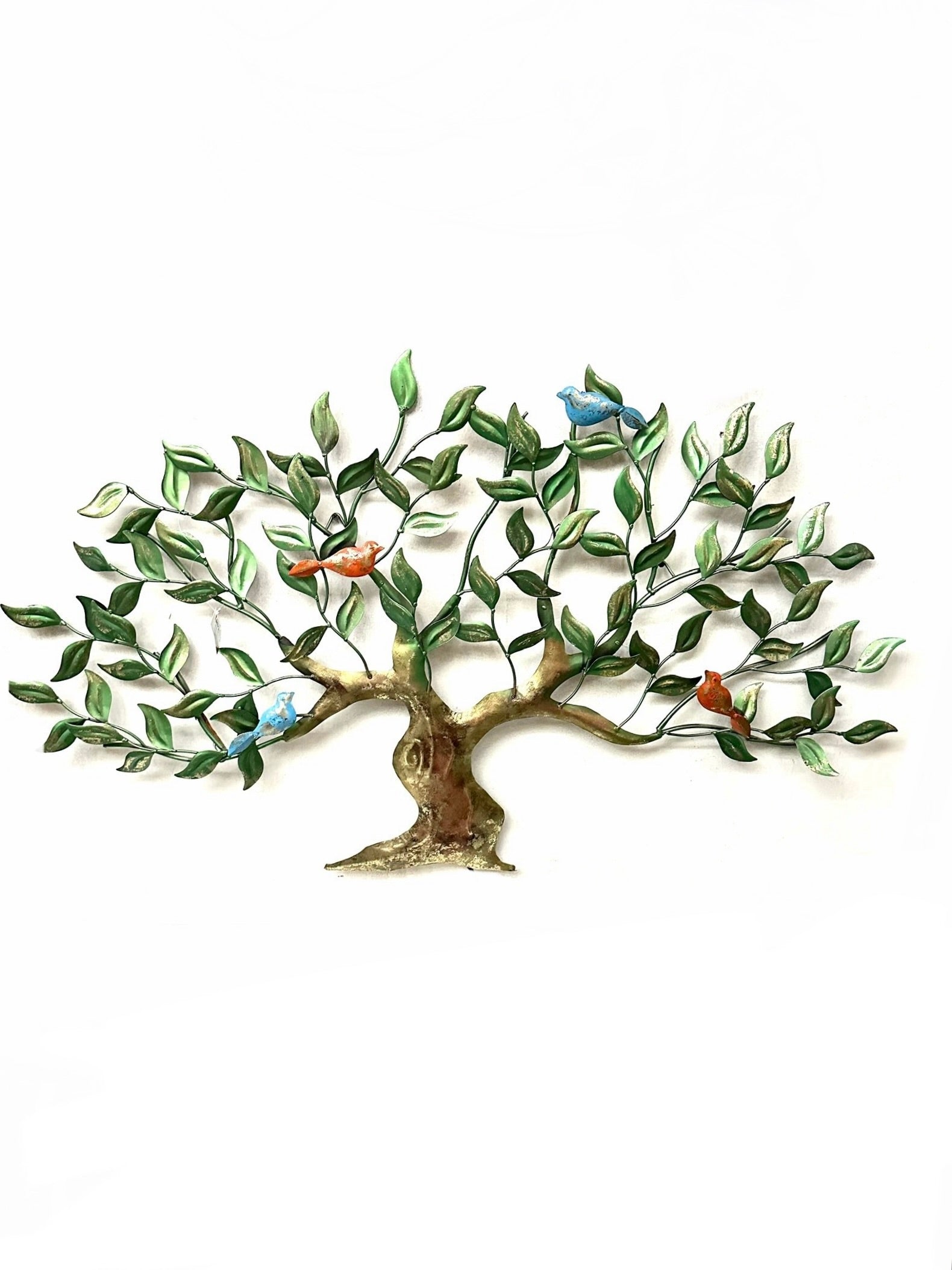 Metal Wall Décor Tree With Birds Beautiful Scenery Artistic Décor By Tamrapatra