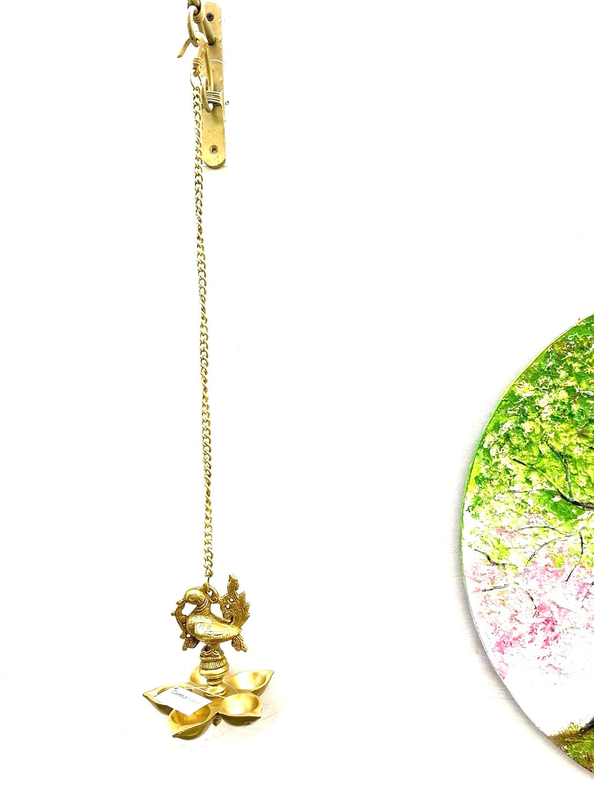 Brass Hangings Peacock Style With Heavy Bells Exclusive Creations Tamrapatra