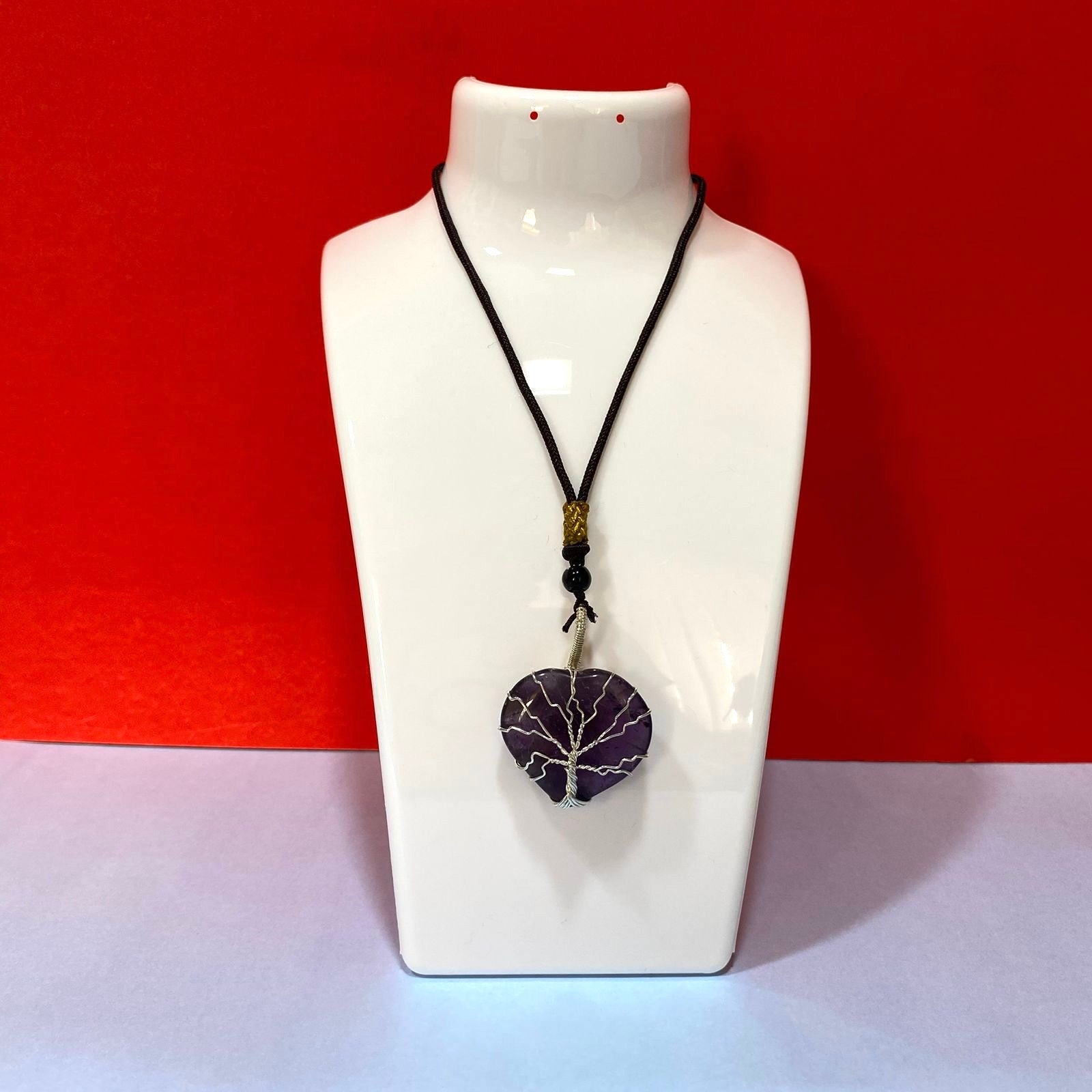 Necklace Designed With Heart Shaped Natural Stone Handpicked By Tamrapatra
