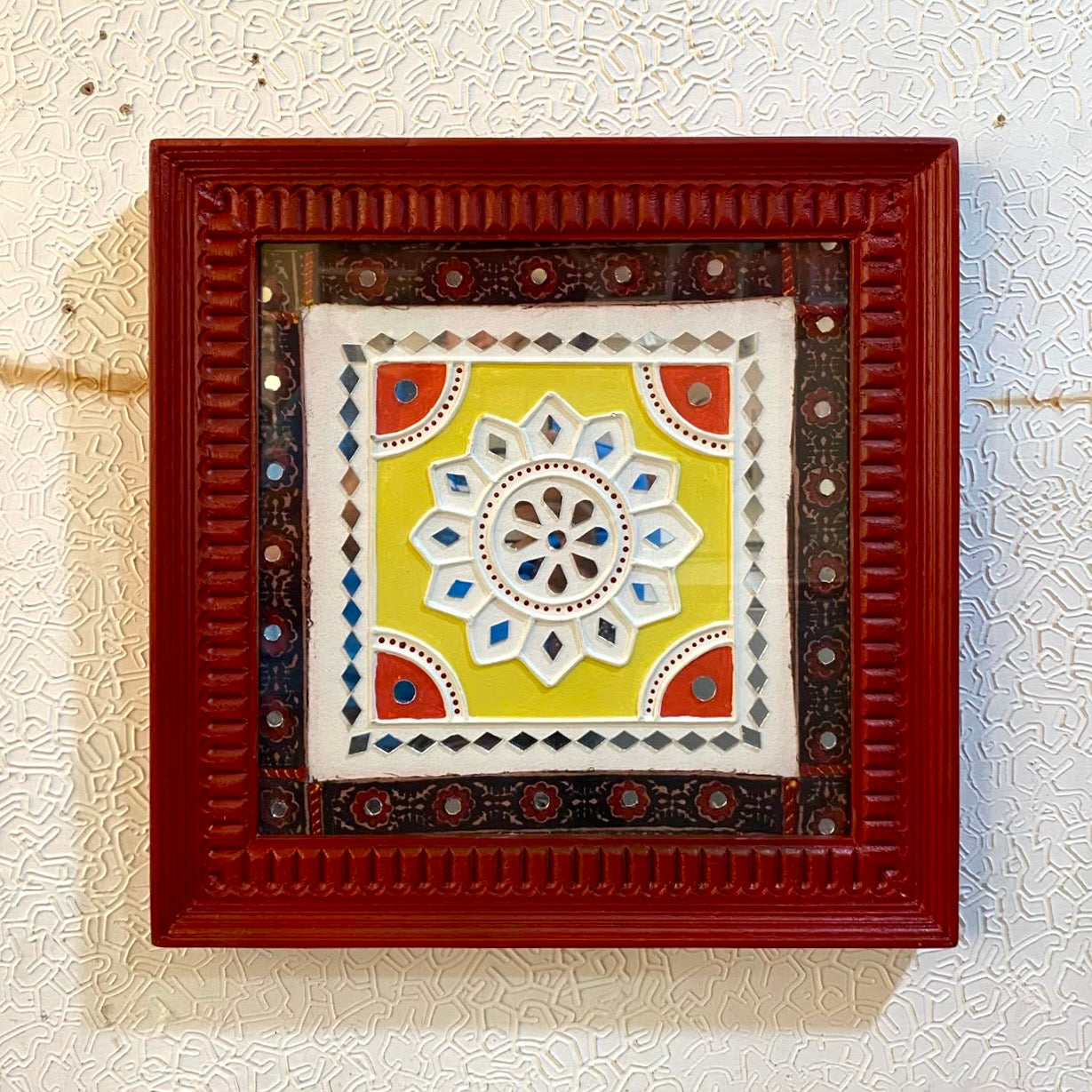 Mud Art Frames In Stunning Vintage Designs Handicrafts Of Gujrat By Tamrapatra