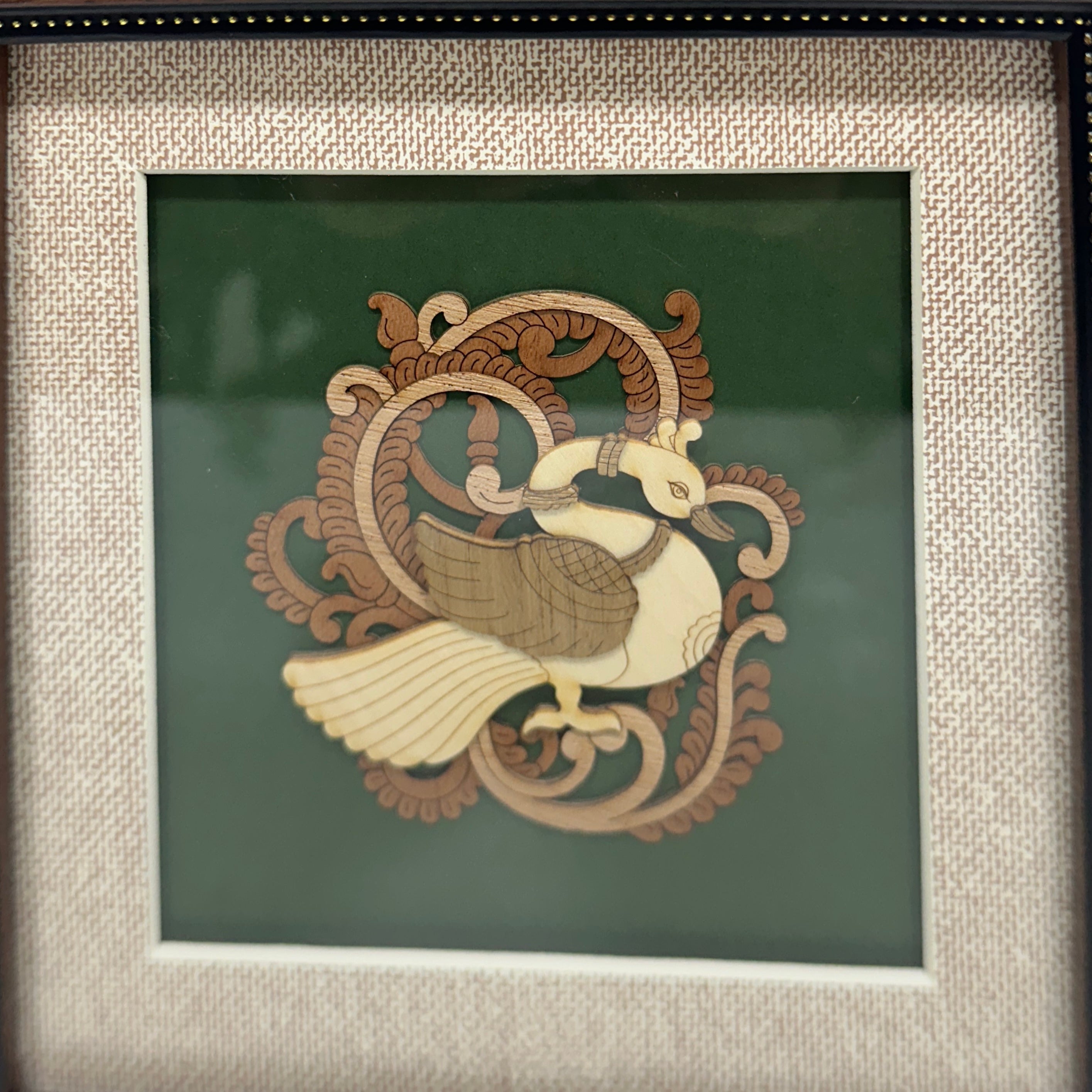 New Swan Wooden 3D Artistic Frames Hangings Exclusively By Tamrapatra