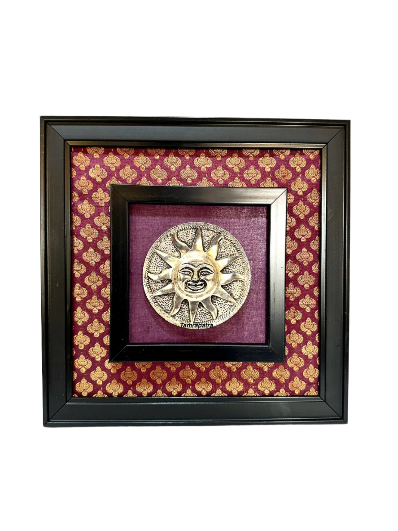 Metal Carving Plates On Beautiful Vibrant Handcrafted Frames Wall Art By Tamrapatra