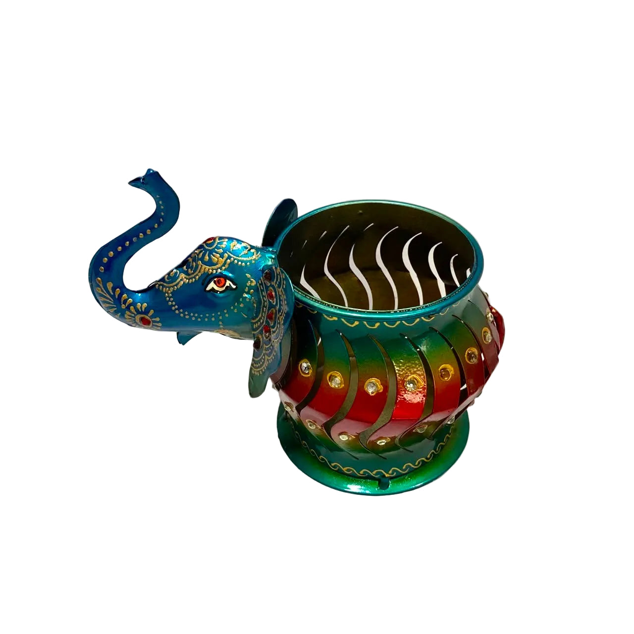 Metal New Round Candle Holders Animal Style Handcrafted India From Tamrapatra