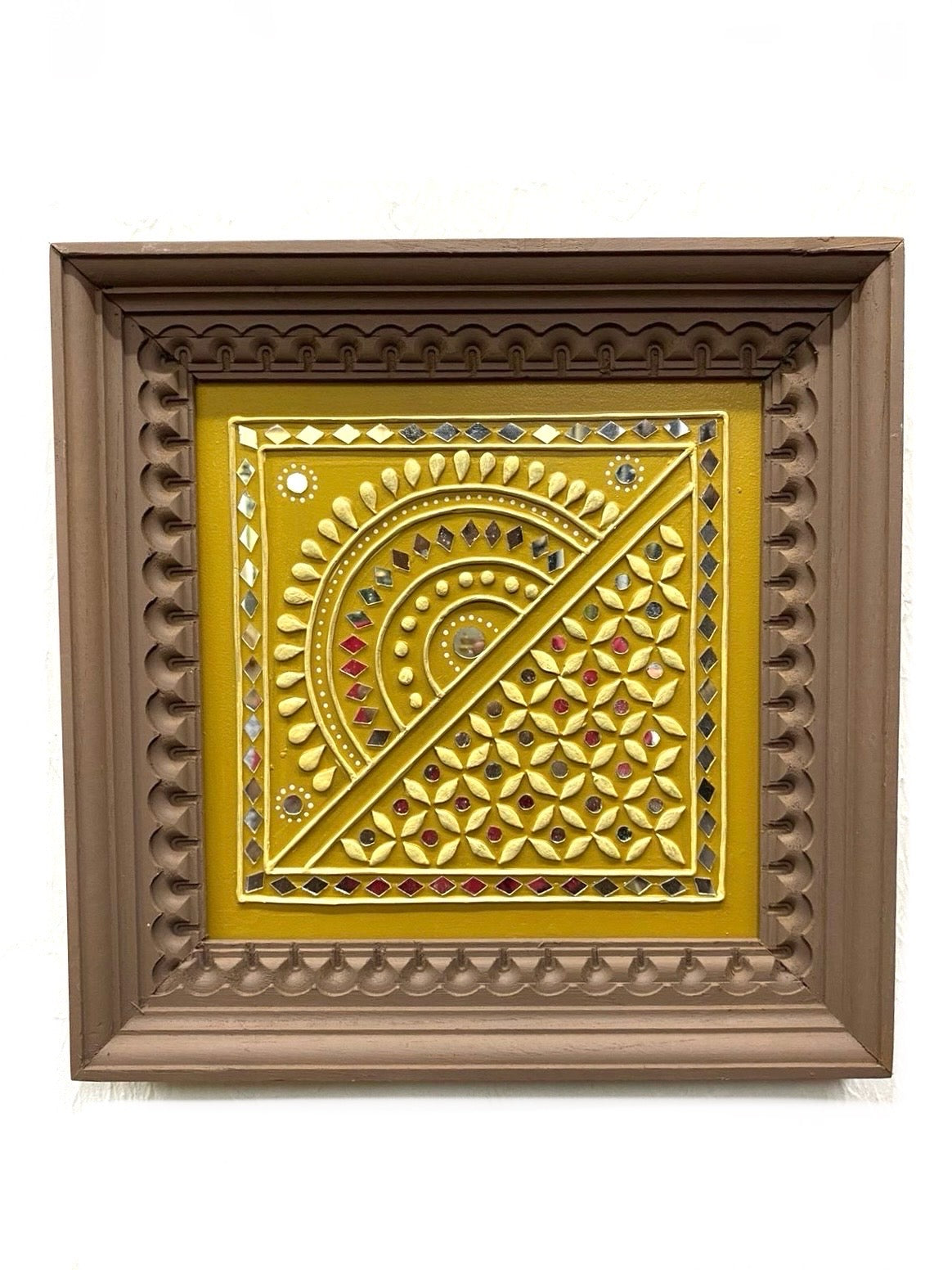 Mud Art Frames In Stunning Vintage Designs Handicrafts Of Gujrat By Tamrapatra