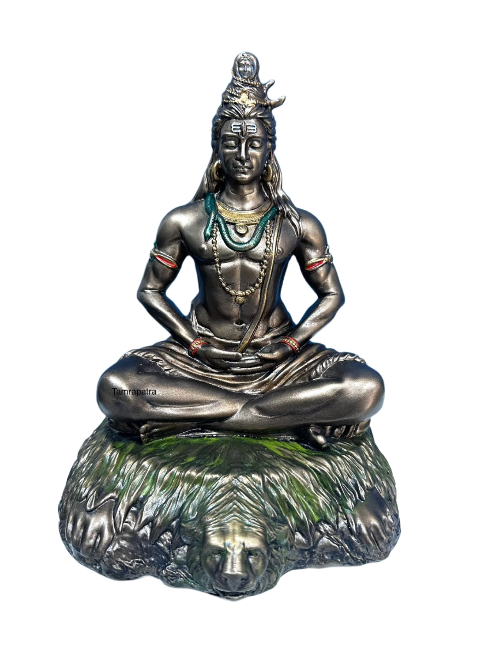 Authentic Cold Cast Bronze Shiva Padma Sana Premium Quality Idols Tamrapatra