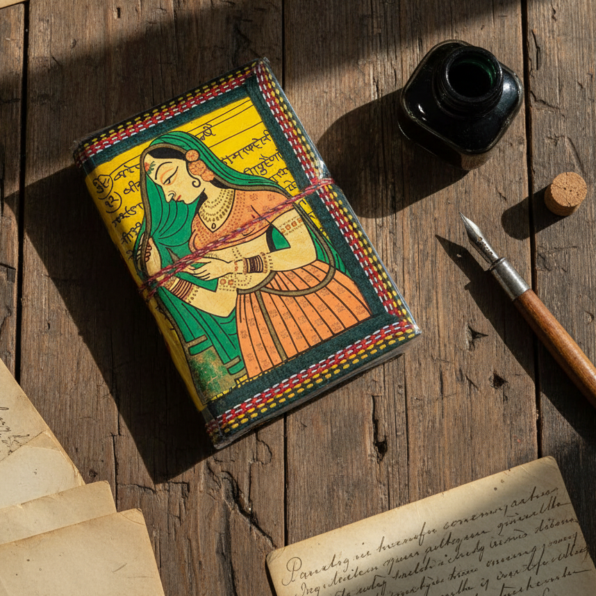 Handcrafted Gifts India Diary Exclusive Recycled Paper Size Standard By Tamrapatra - Tamrapatra