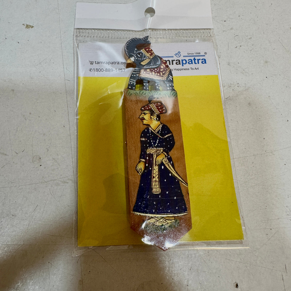 Wooden Bookmark Hand Painted Stationary Indian Crafts From Tamrapatra - Tamrapatra