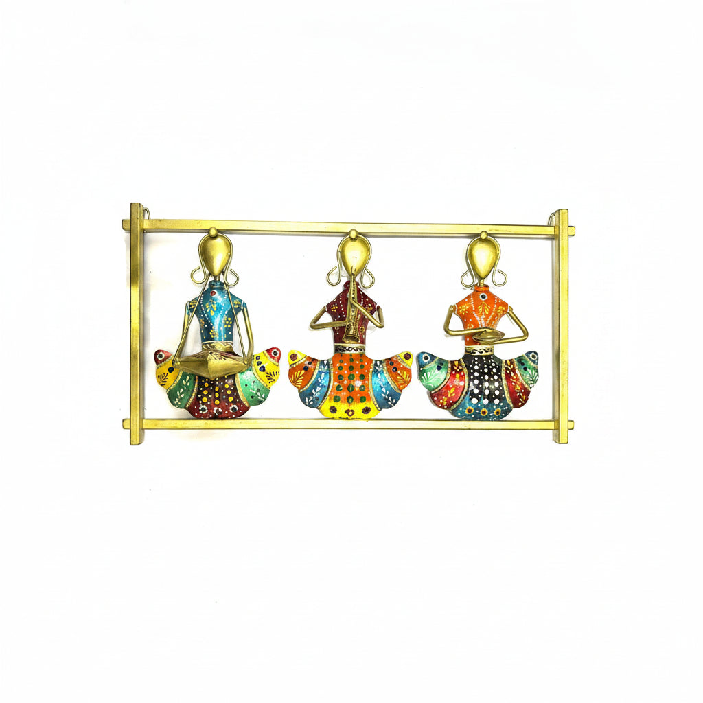 Lady Musicians In Hanging Frame Multicolor Various Designs Available At Tamrapatra - Tamrapatra