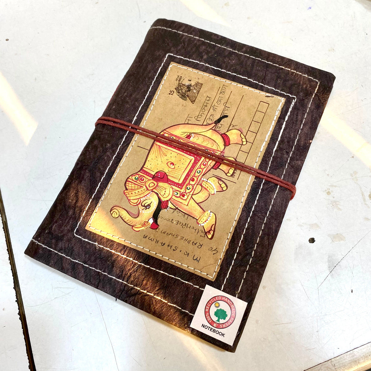 Vintage Postcard Designed Diary With Recycled Paper Personal Gifts By Tamrapatra - Tamrapatra
