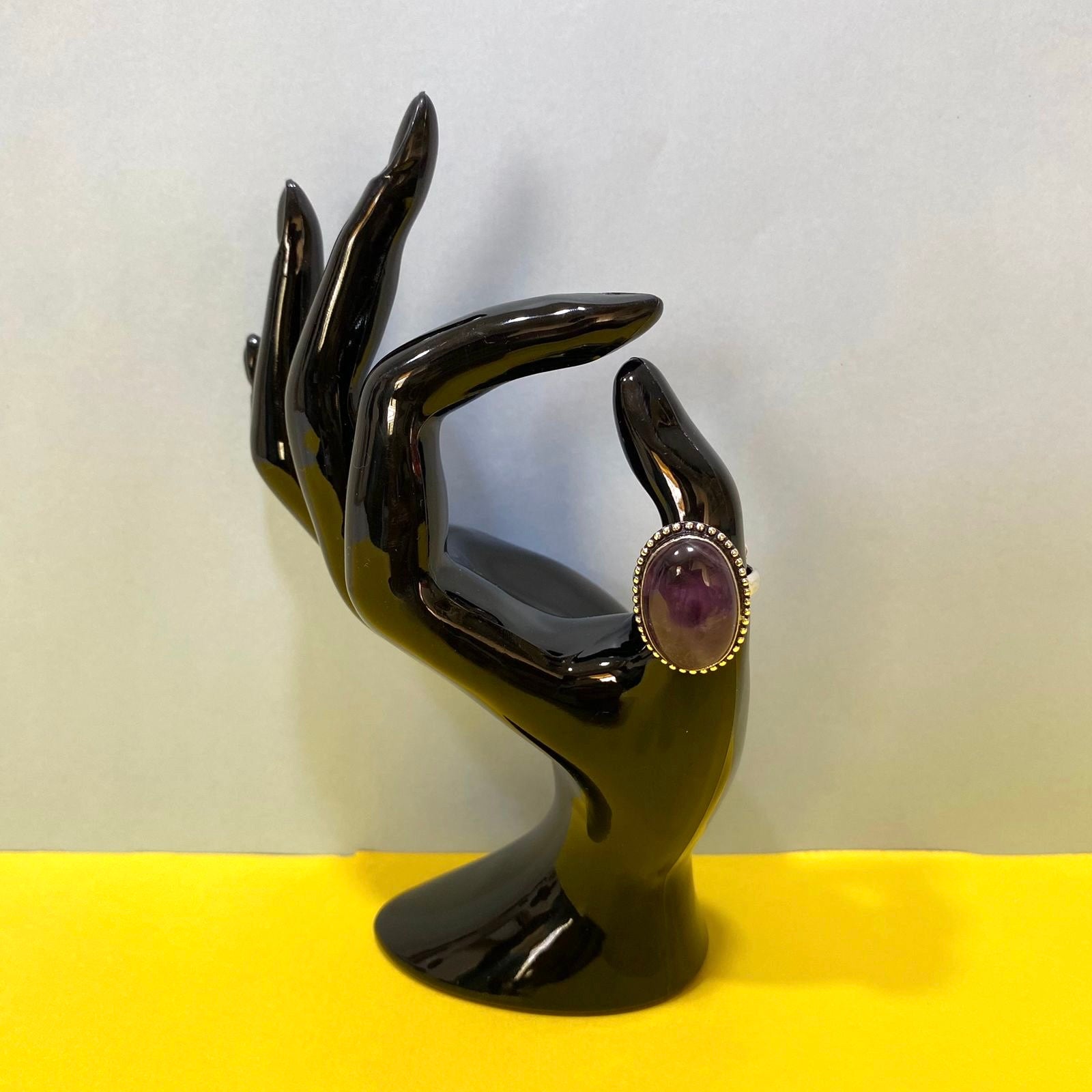 Amethyst Stone Rings In Various Shapes Handcrafted Jewellery By Tamrapatra