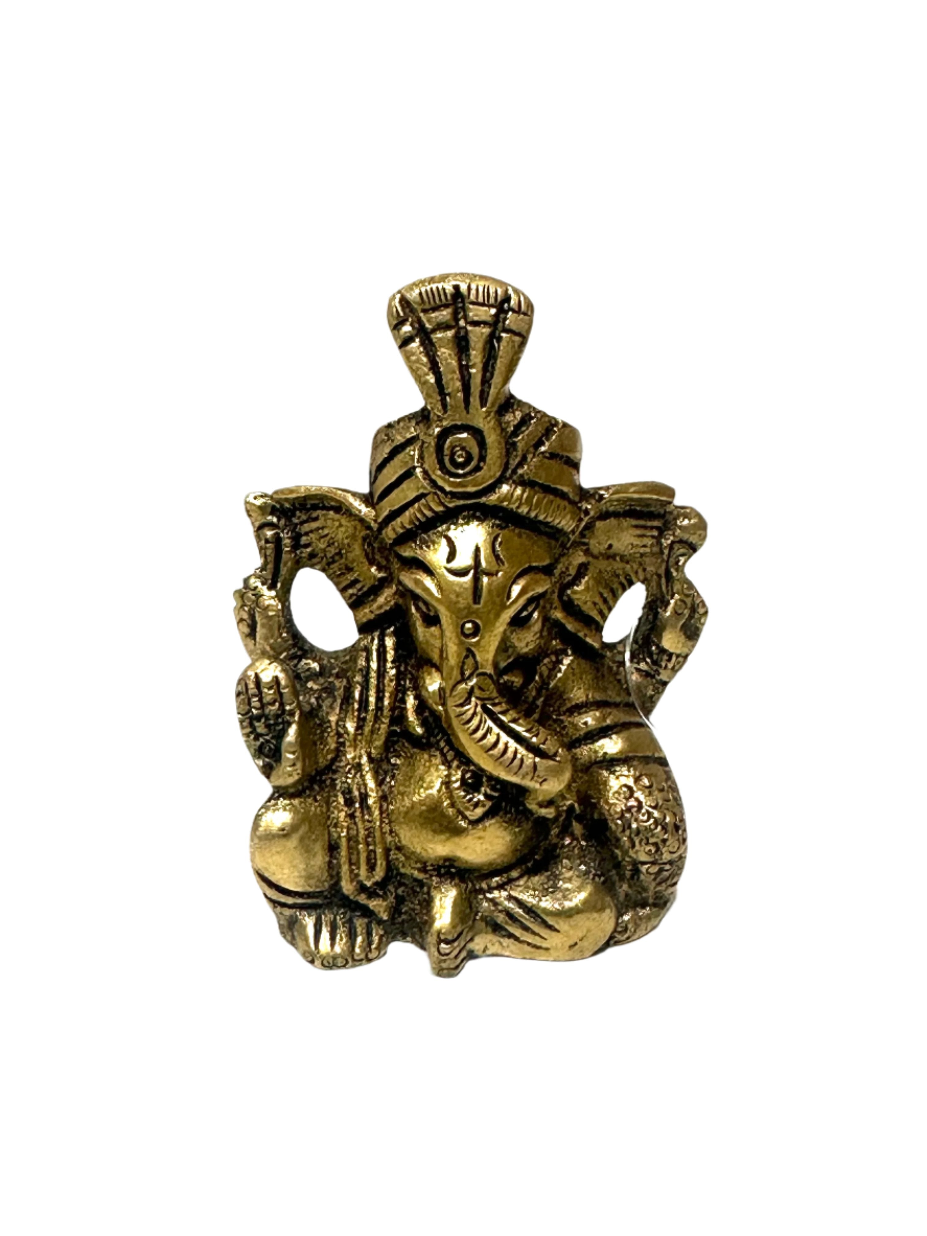 Ganesh Idol Sitting Attractive Brass Gifts Spiritual Collection Live On Tamrapatra