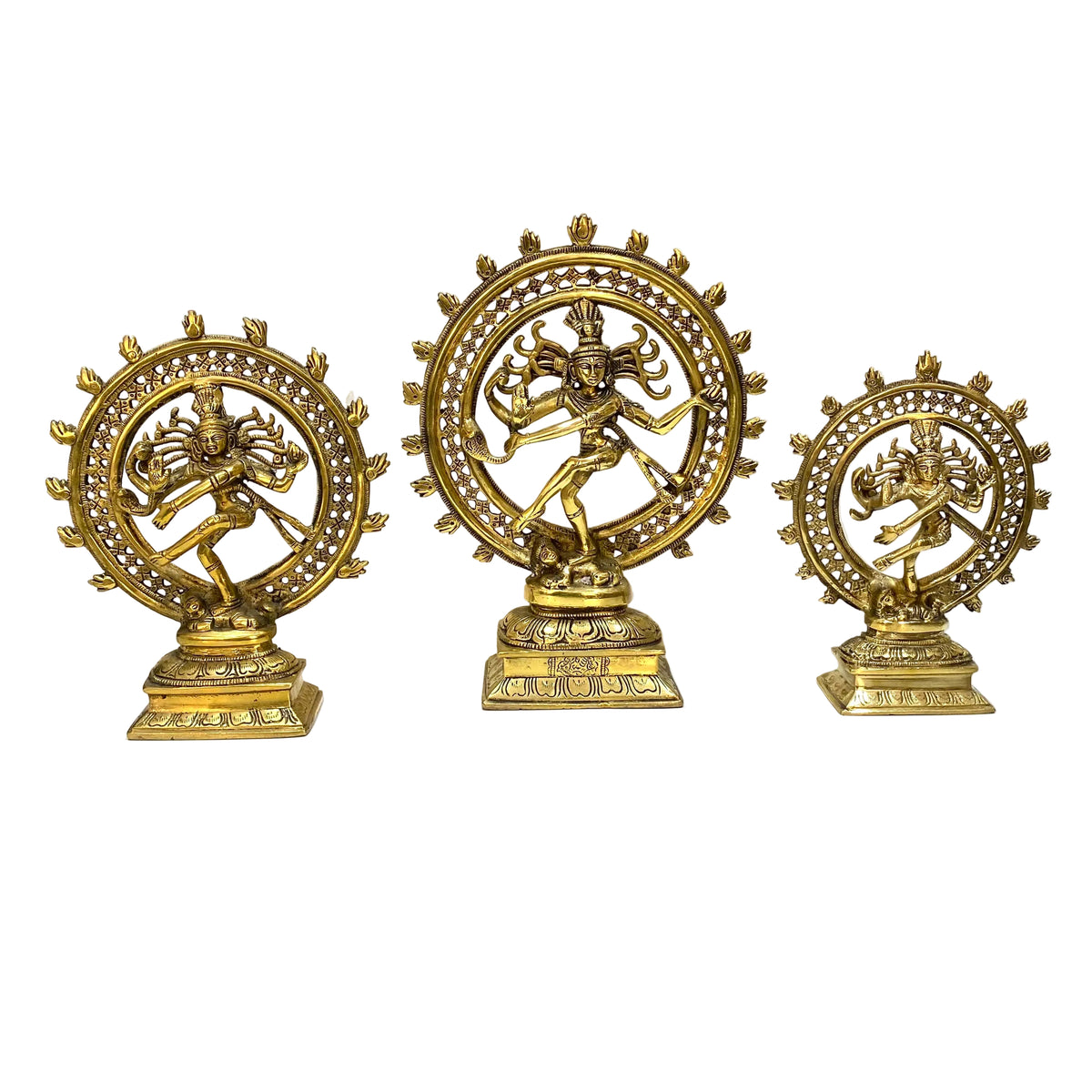 Natraj Brass Statue Creations Shiva As "Divine Dancer" Handcrafted From Tamrapatra