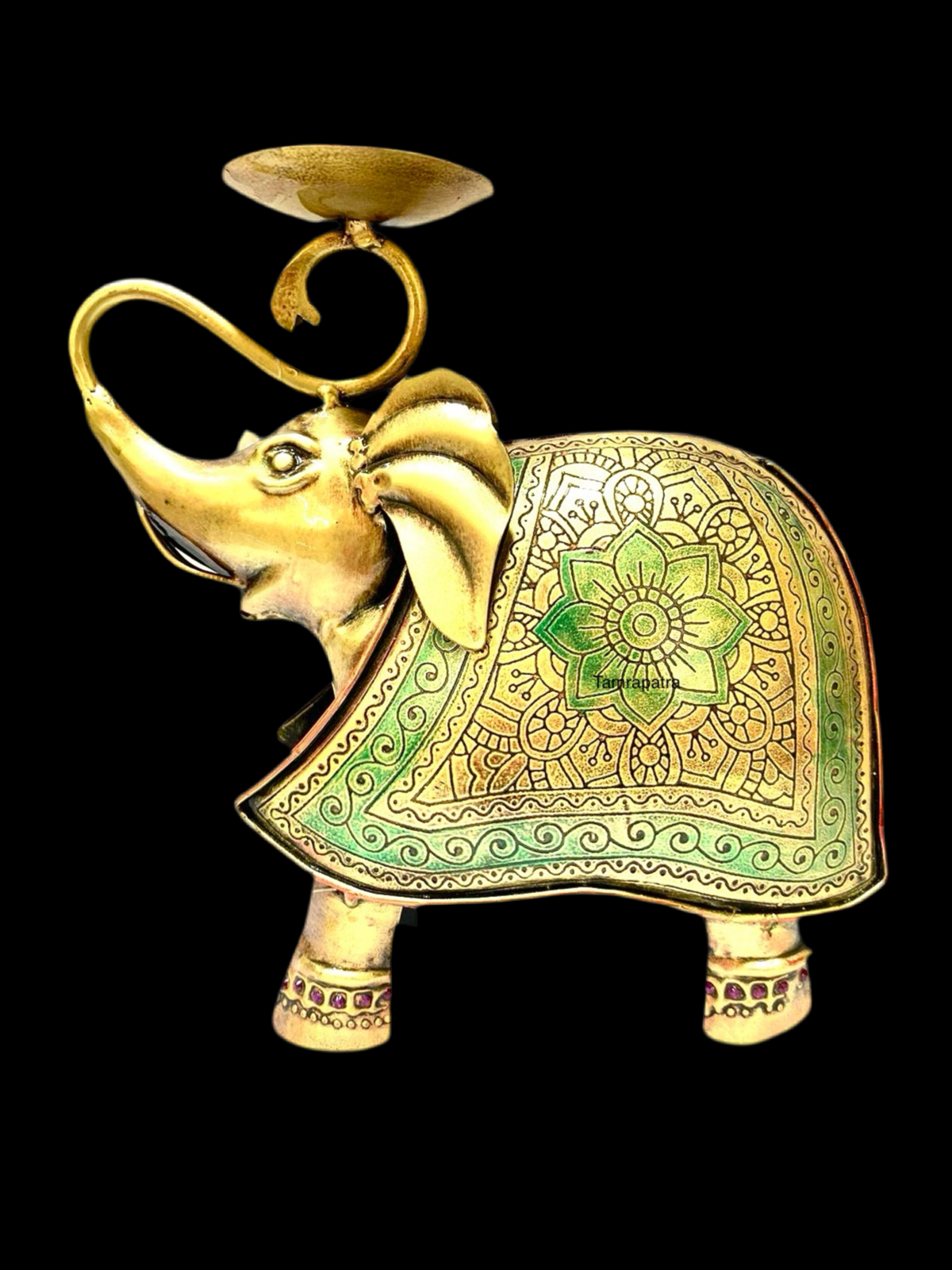 Metal Tea Light Iron Elephant Vintage Collection Premium Quality By Tamrapatra