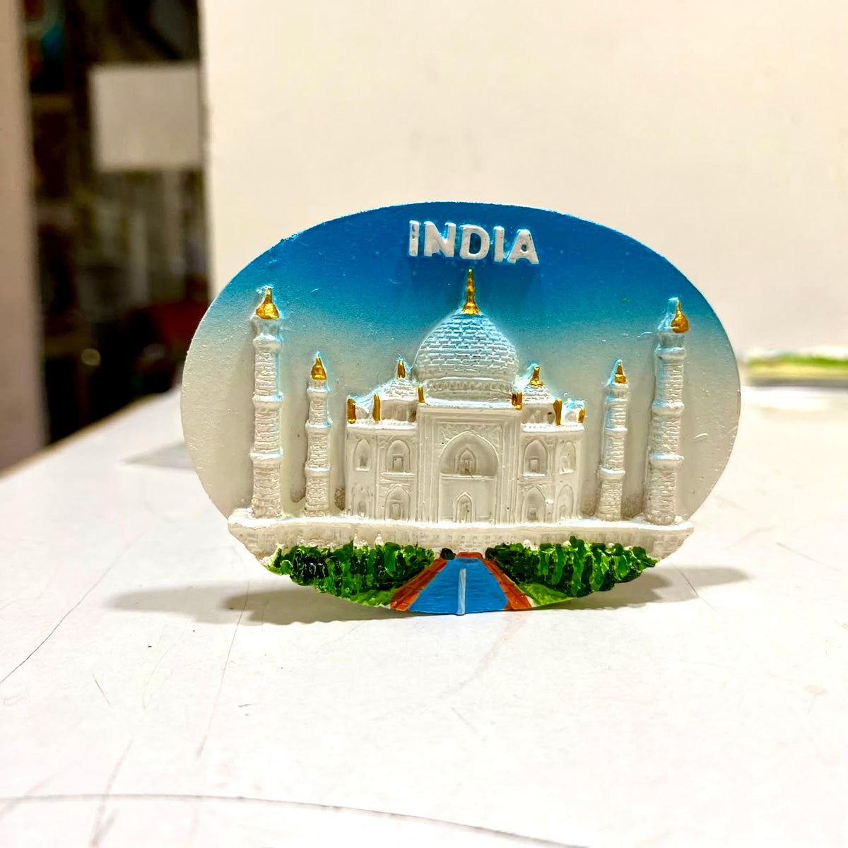 Fridge Magnets Designer Peacock Taj Mahal Rickshaw Kathakali By Tamrapatra - Tamrapatra