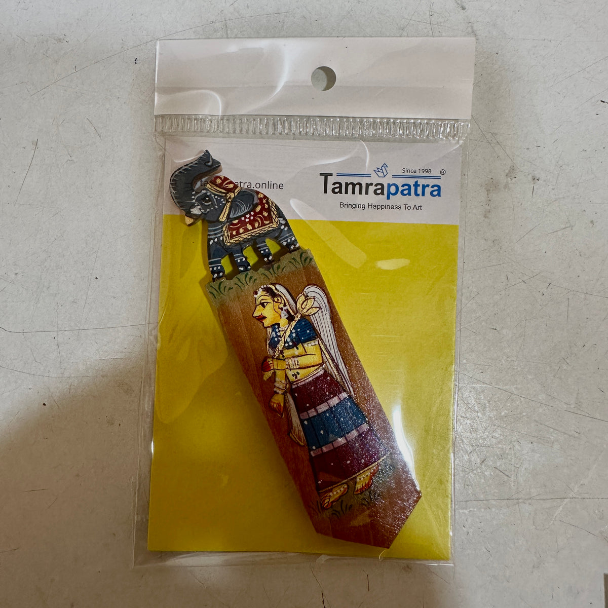 Wooden Bookmark Hand Painted Stationary Indian Crafts From Tamrapatra - Tamrapatra