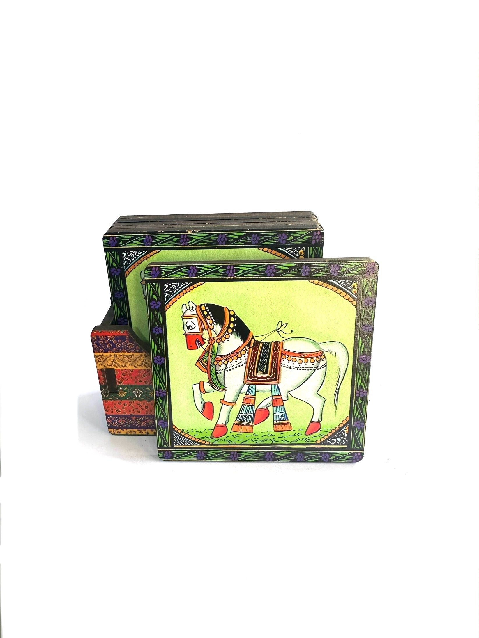 Tea Coasters In Various Indian Theme Kitchen Accessories Exclusively At Tamrapatra