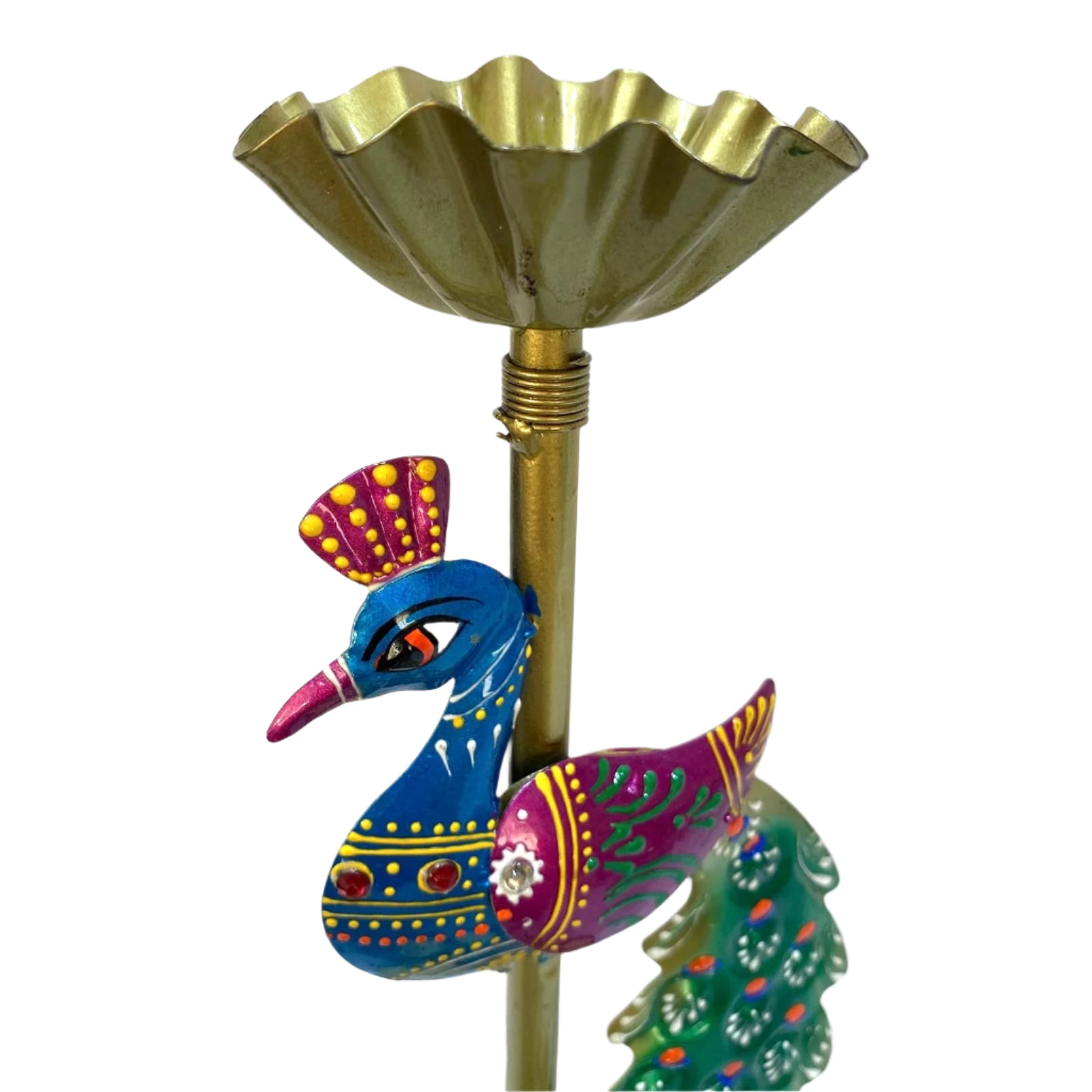 3 Metal Tea Light Holder Beautiful Hand Painted Attractive Designs From Tamrapatra