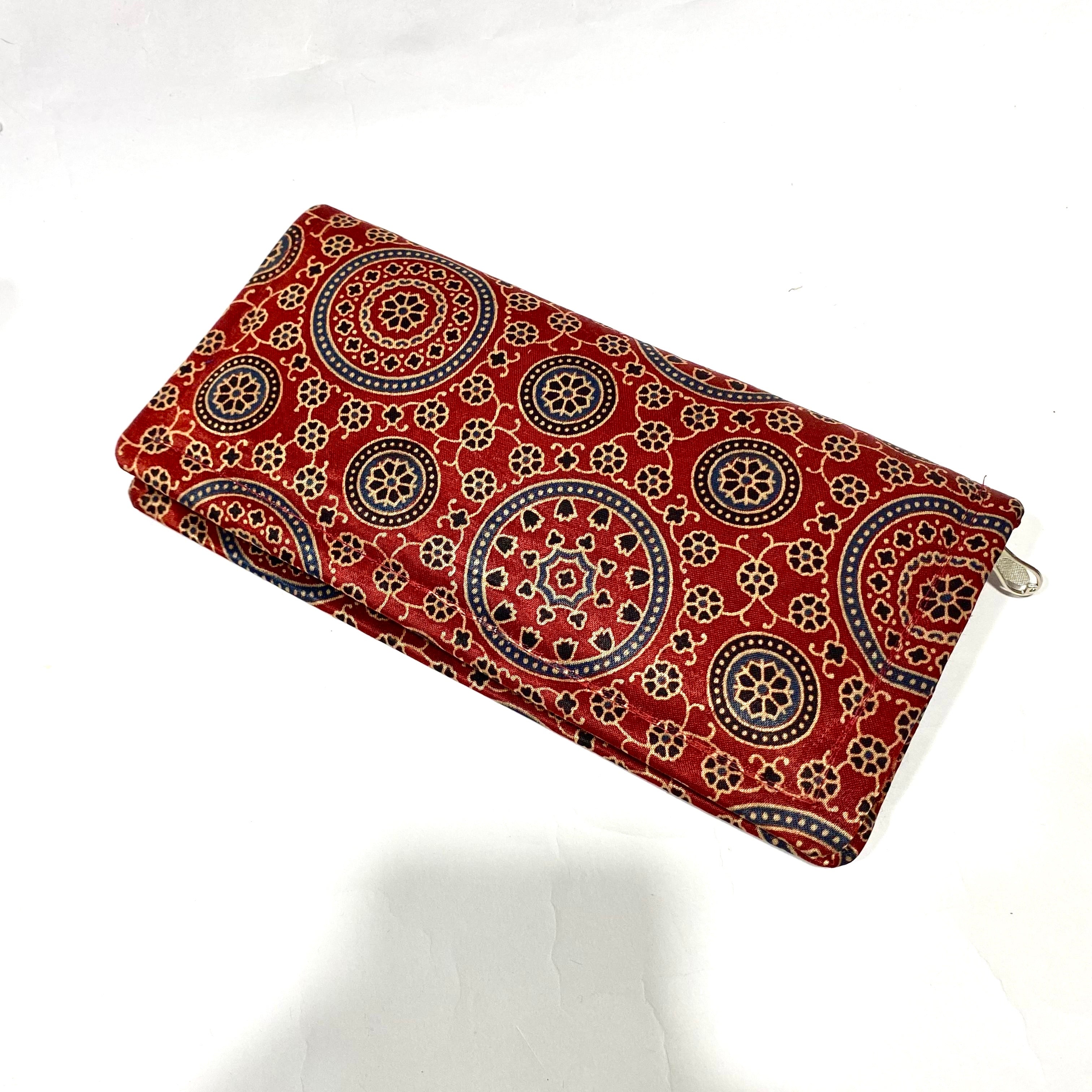 Traditional Indian Print On Purse Clutch For Keeping Your Valuables By Tamrapatra