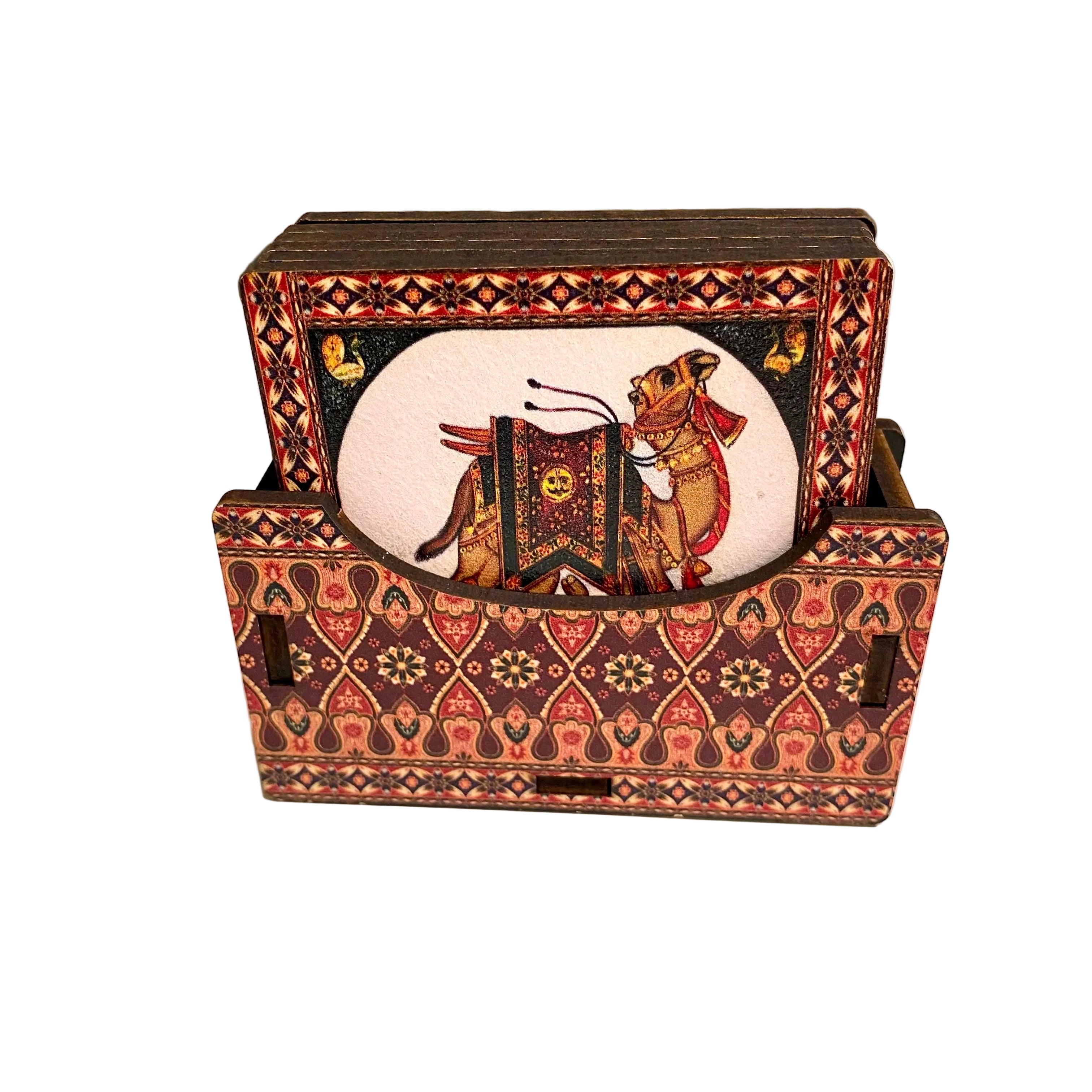 Tea Coasters In Various Indian Theme Kitchen Accessories Exclusively At Tamrapatra