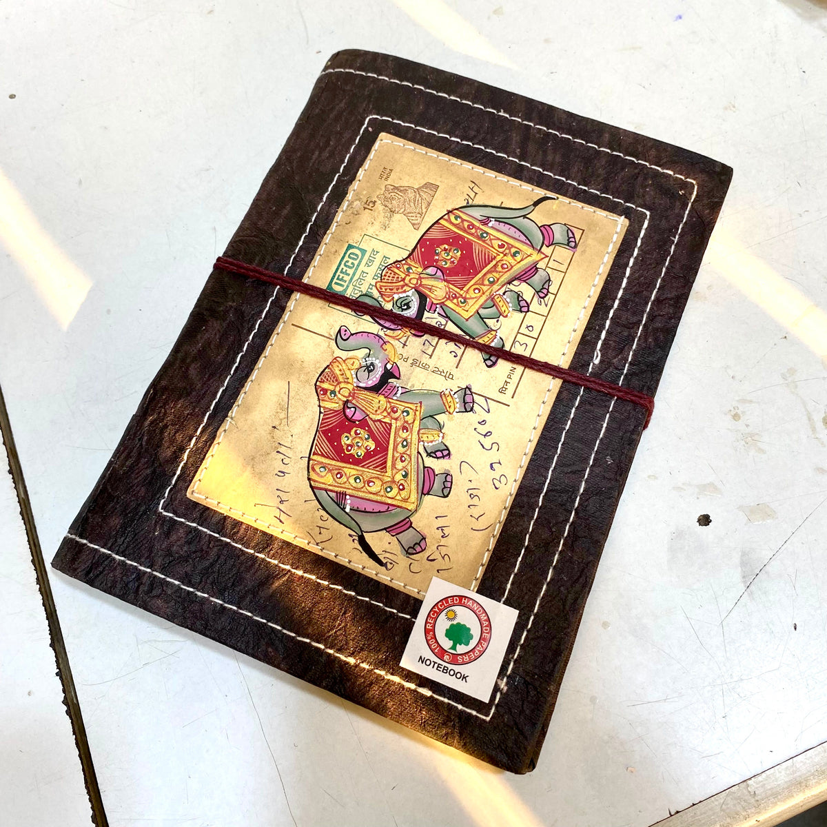 Vintage Postcard Designed Diary With Recycled Paper Personal Gifts By Tamrapatra - Tamrapatra
