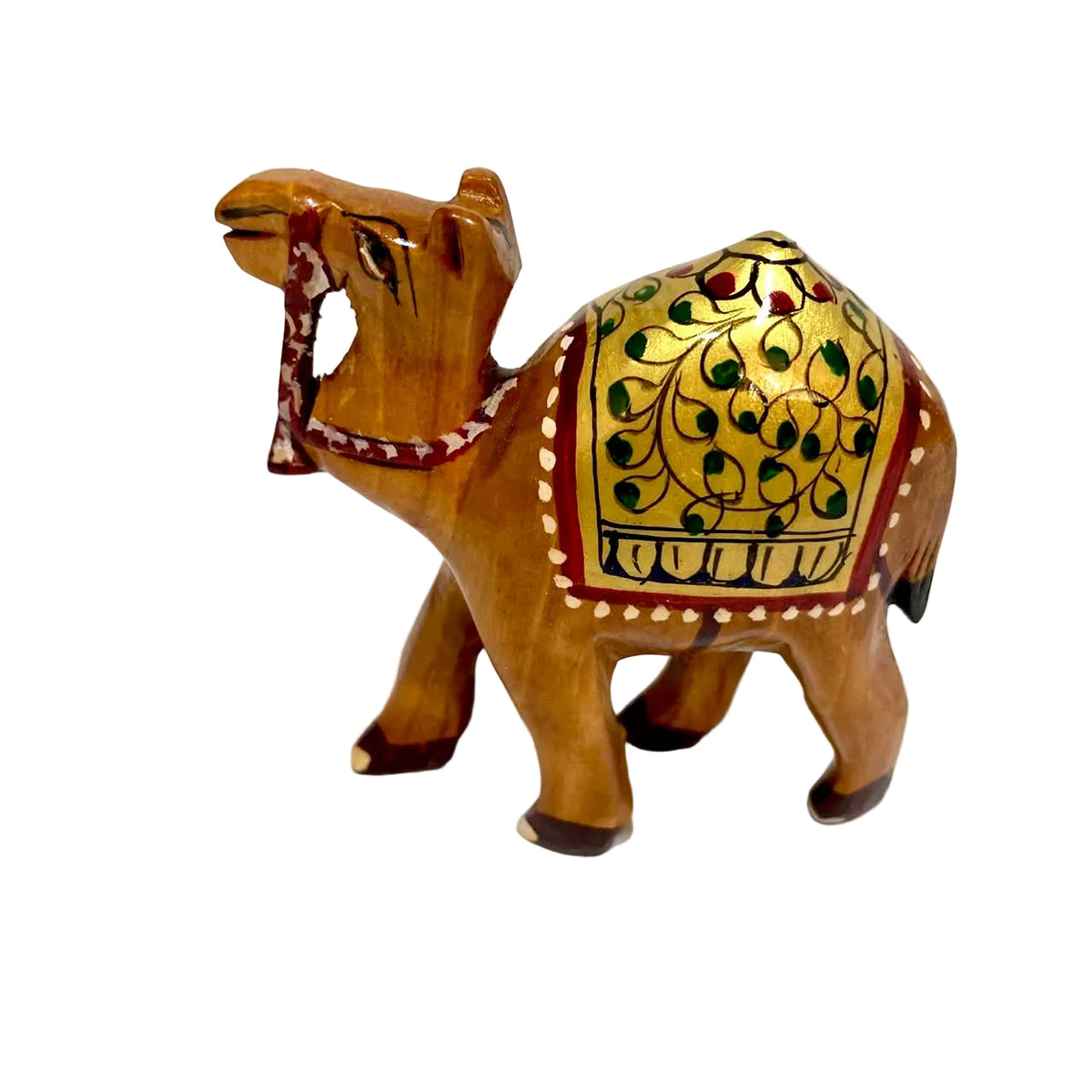 Detailed Handcrafted Wooden Animal Collection Camel Souvenir Gift Tamrapatra - Tamrapatra