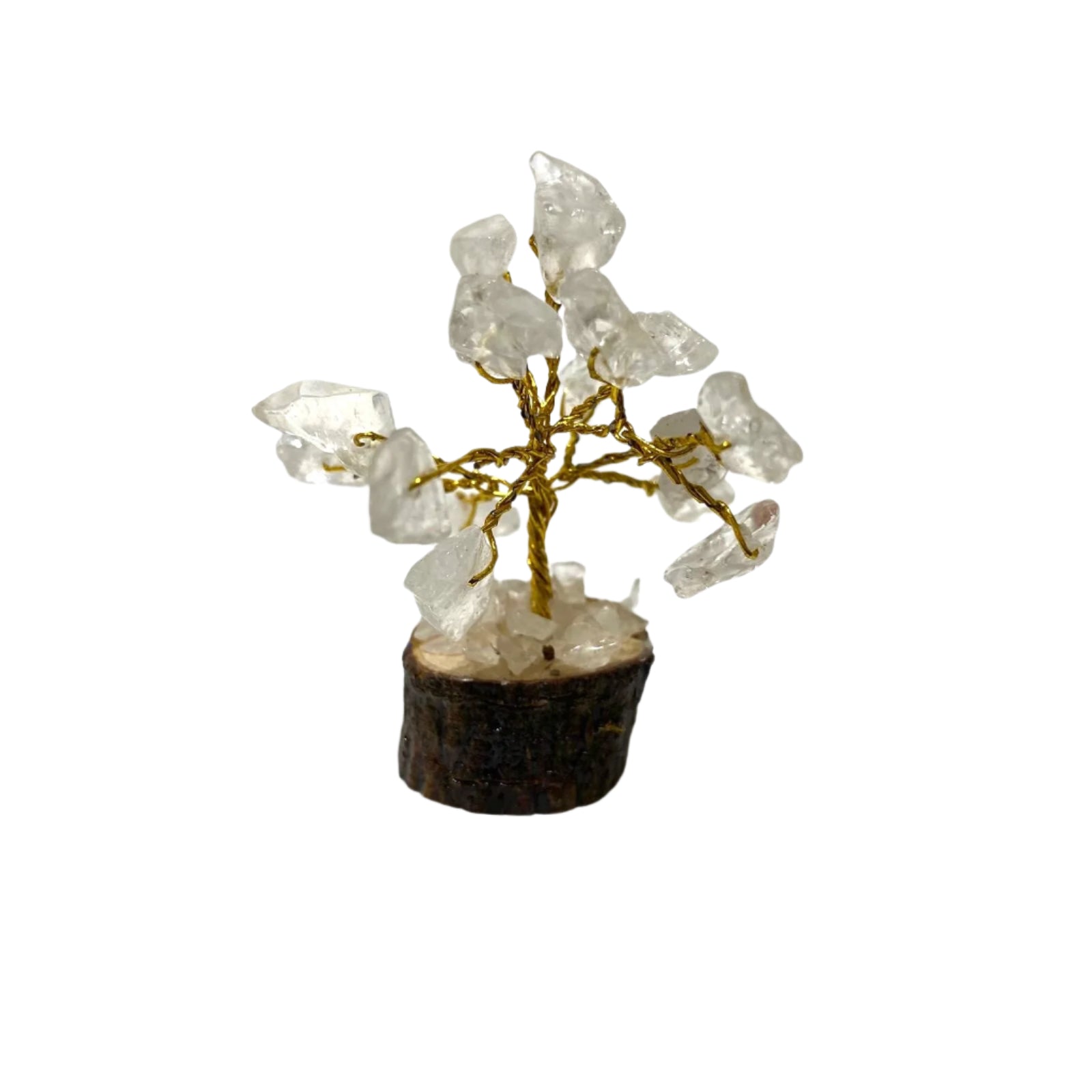 Crystal Tree On Wood Handcrafted Reiki Gifts Exclusive Colors From Tamrapatra