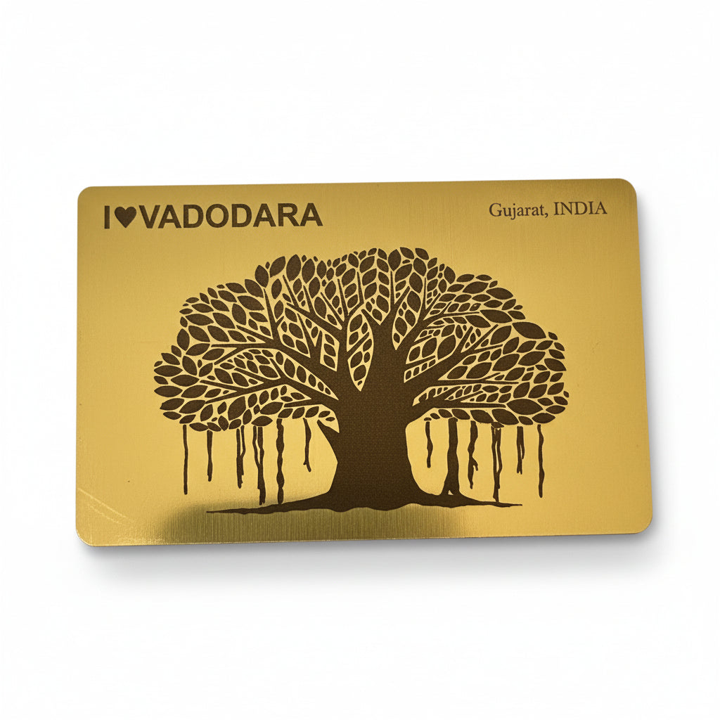 Premium Vadodara Gujarat Themes Fridge Wood Magnets Gifts From Tamrapatra - Tamrapatra