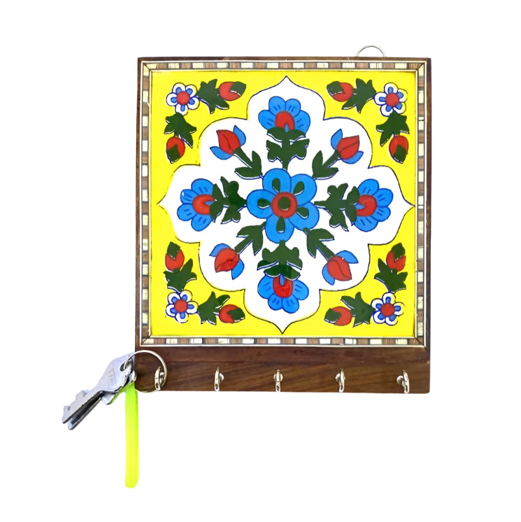 Key Holders In Various Blue Pottery Designs Utility Gifting's Décor By Tamrapatra