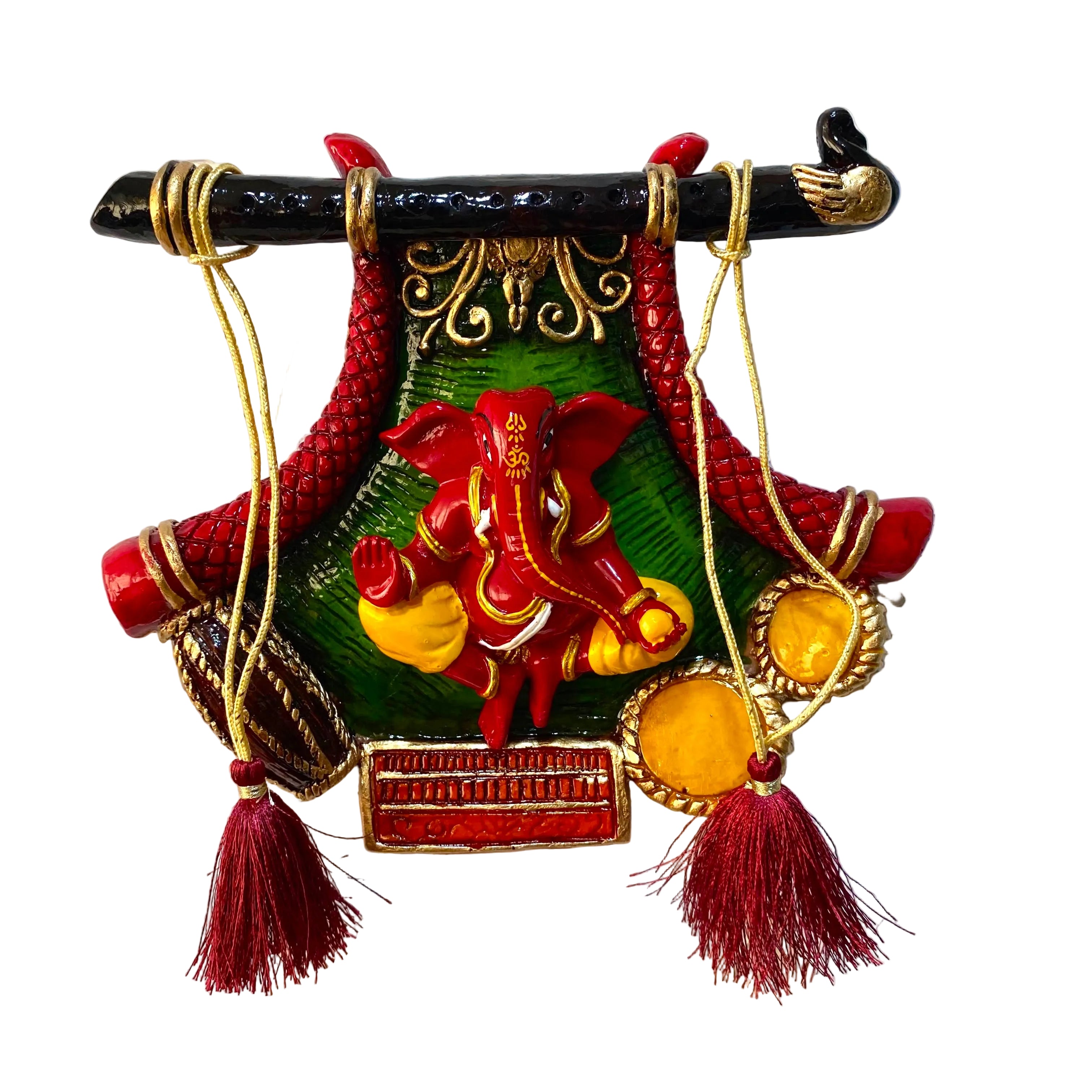 Ganesh On Resin Handcrafted Frame With Home Decor Exclusive Art By Tamrapatra