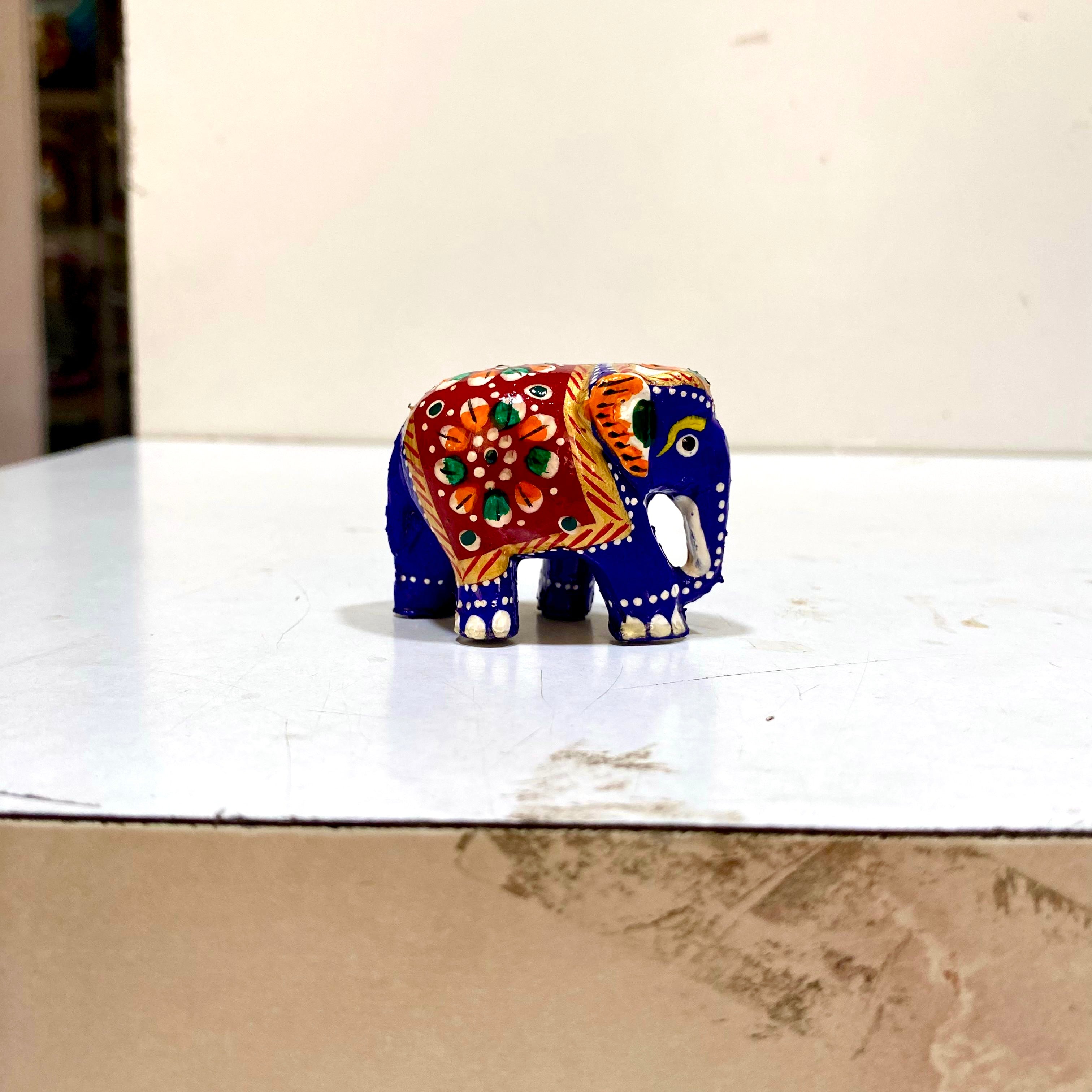 Various Shades Of Elephants Meena Hand Painted Indian Art Only From Tamrapatra