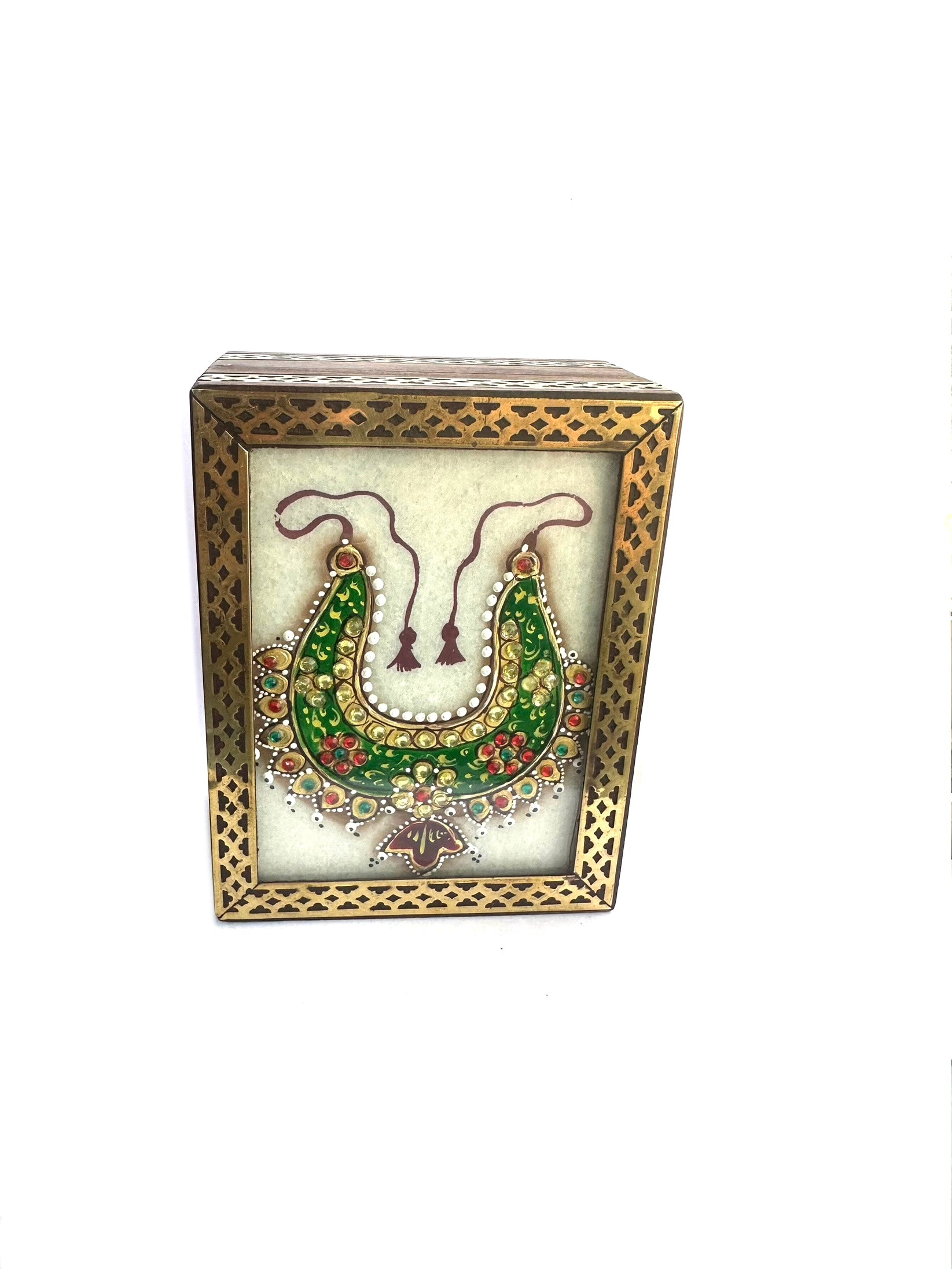 Marble Designer Royal Jewelry Wooden Box Storage Gifting's By Tamrapatra