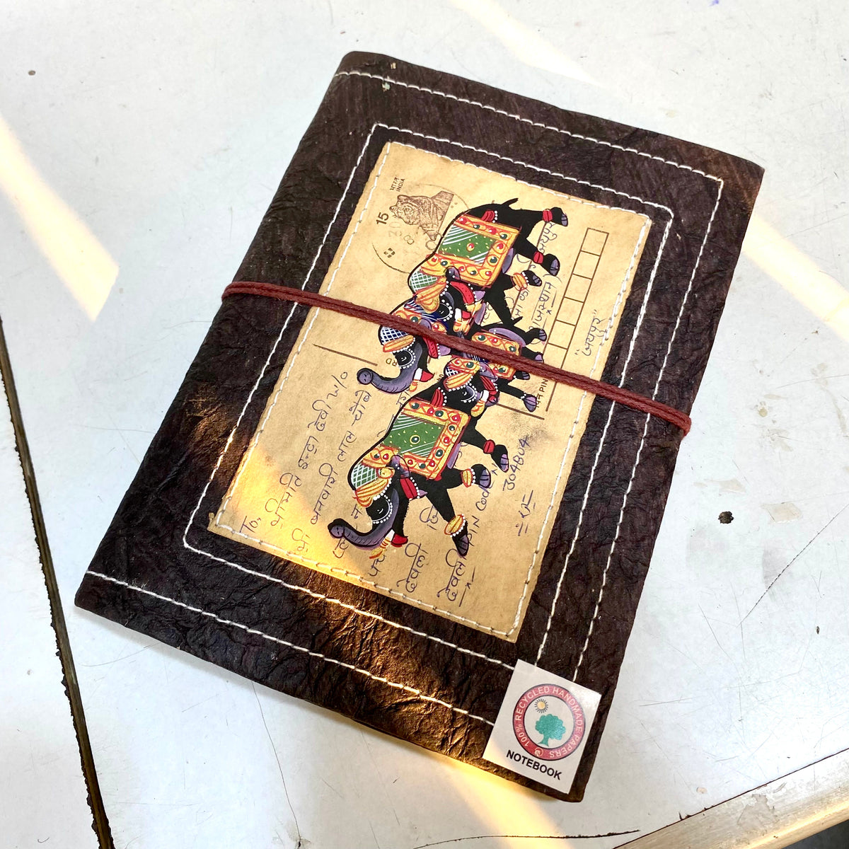 Vintage Postcard Designed Diary With Recycled Paper Personal Gifts By Tamrapatra - Tamrapatra